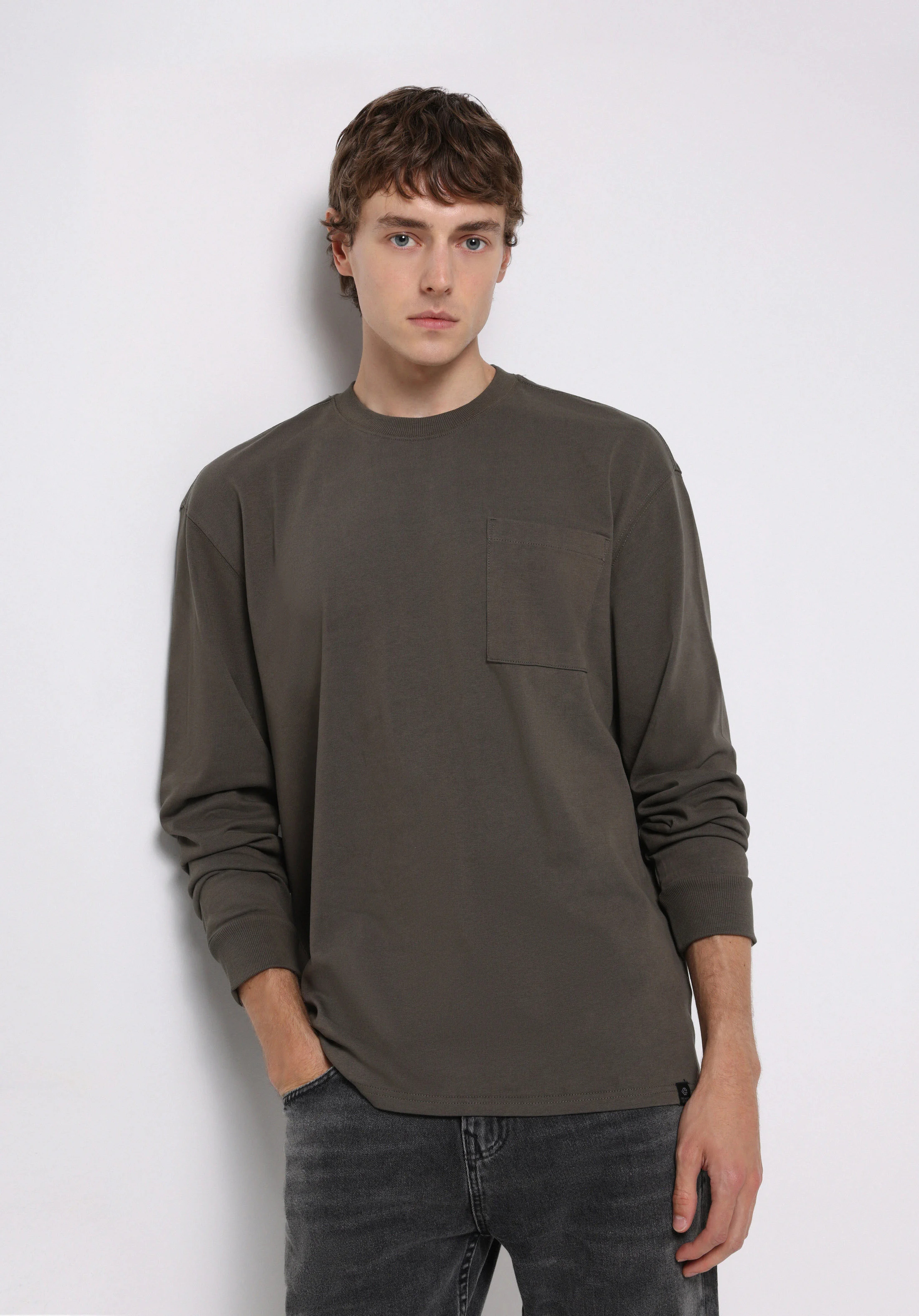 ÖRME ERKEK UZUN KOL T-SHIRT Comfort Fit