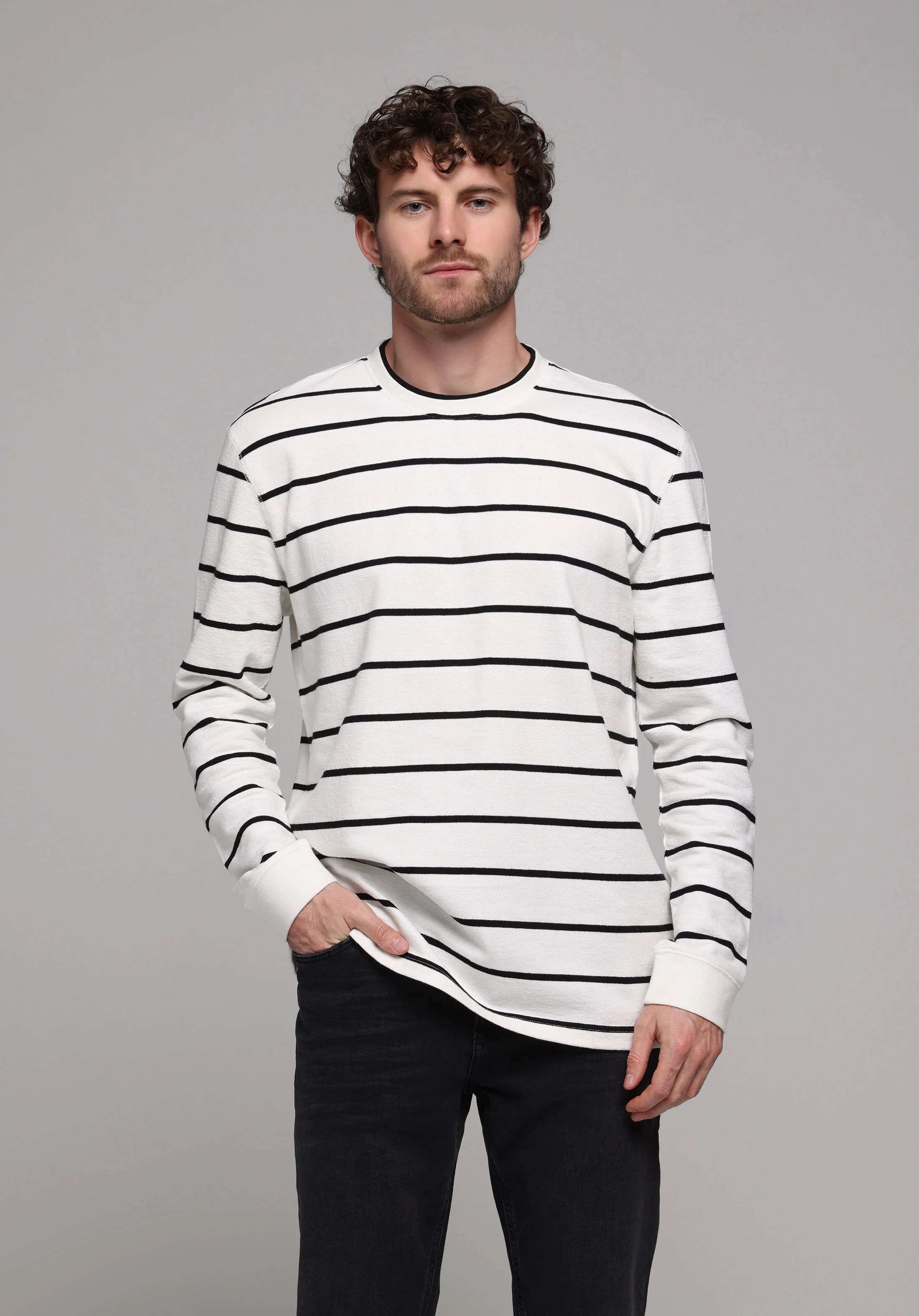 ÖRME ERKEK UZUN KOL T-SHIRT Comfort Fit