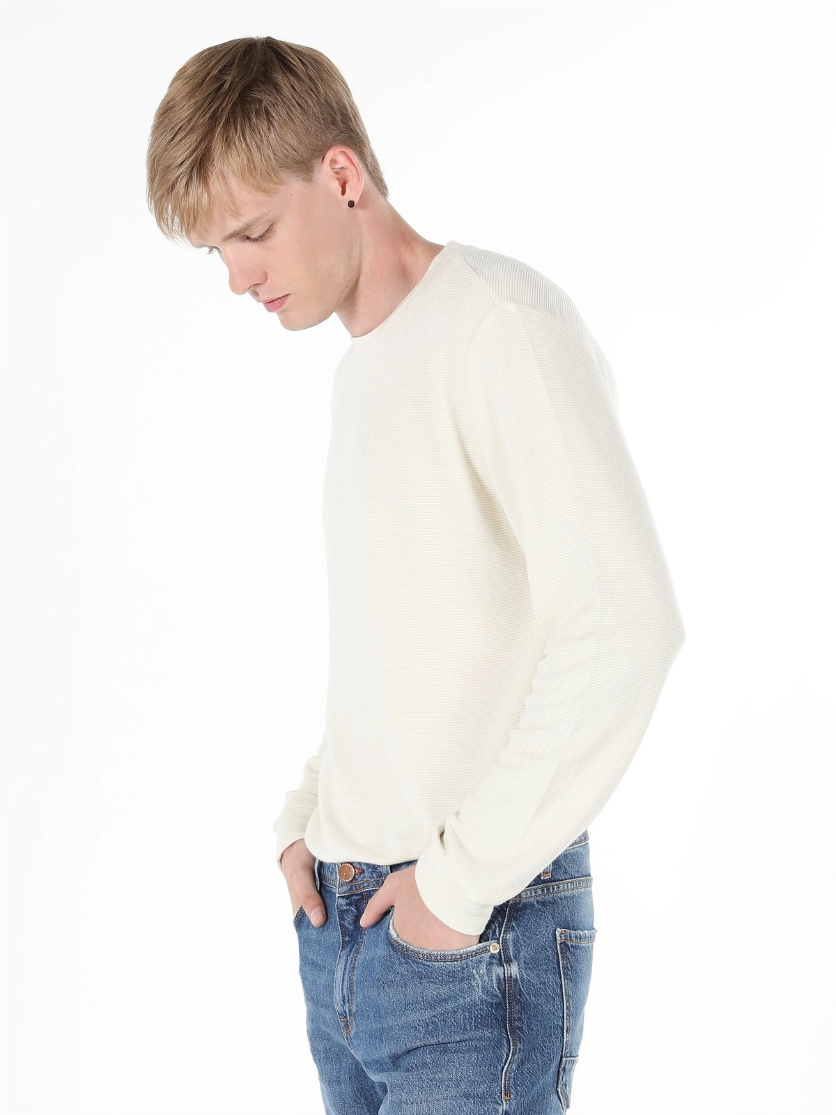 ÖRME ERKEK UZUN KOL T-SHIRT Regular Fit