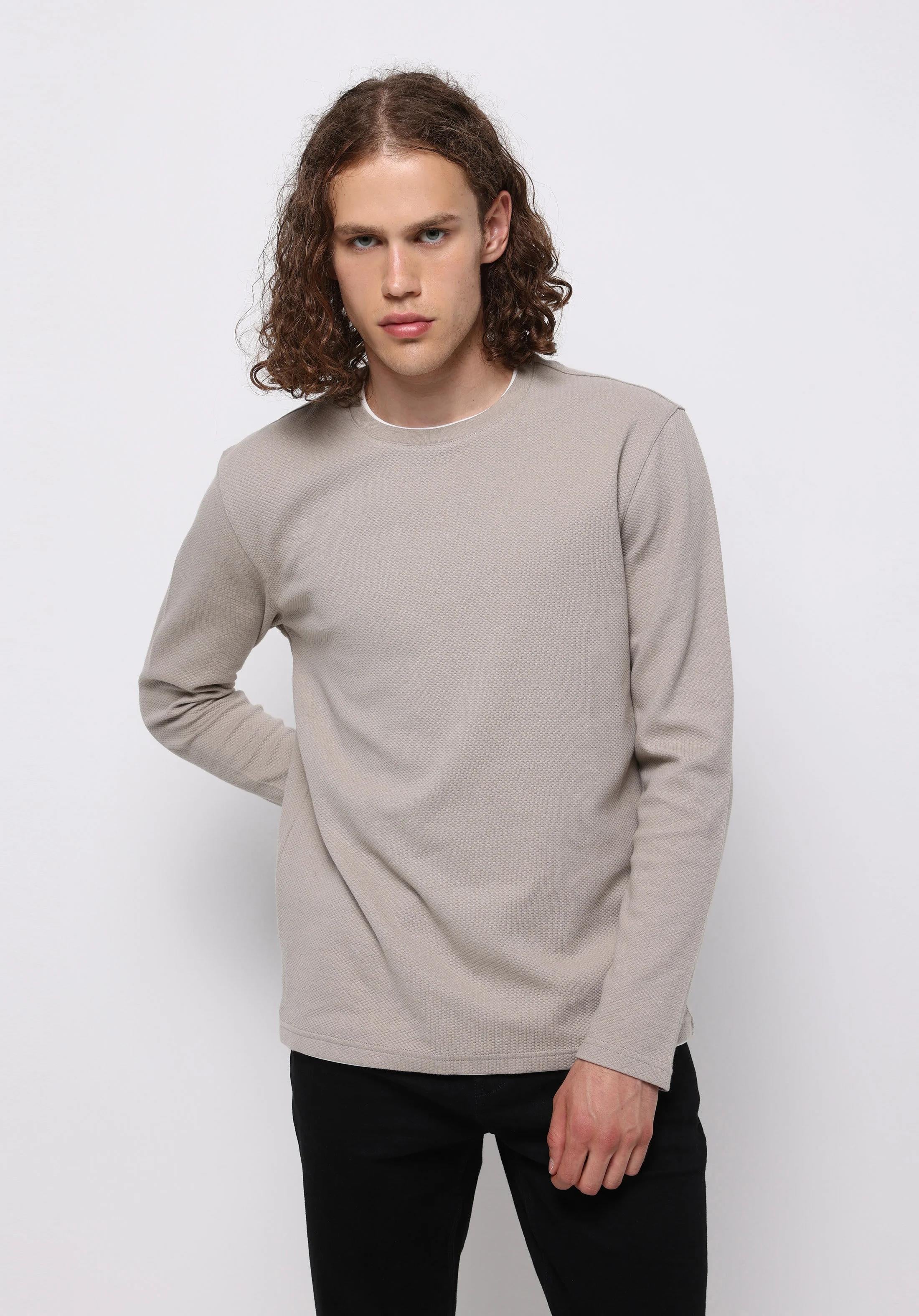 ÖRME ERKEK UZUN KOL T-SHIRT Regular Fit