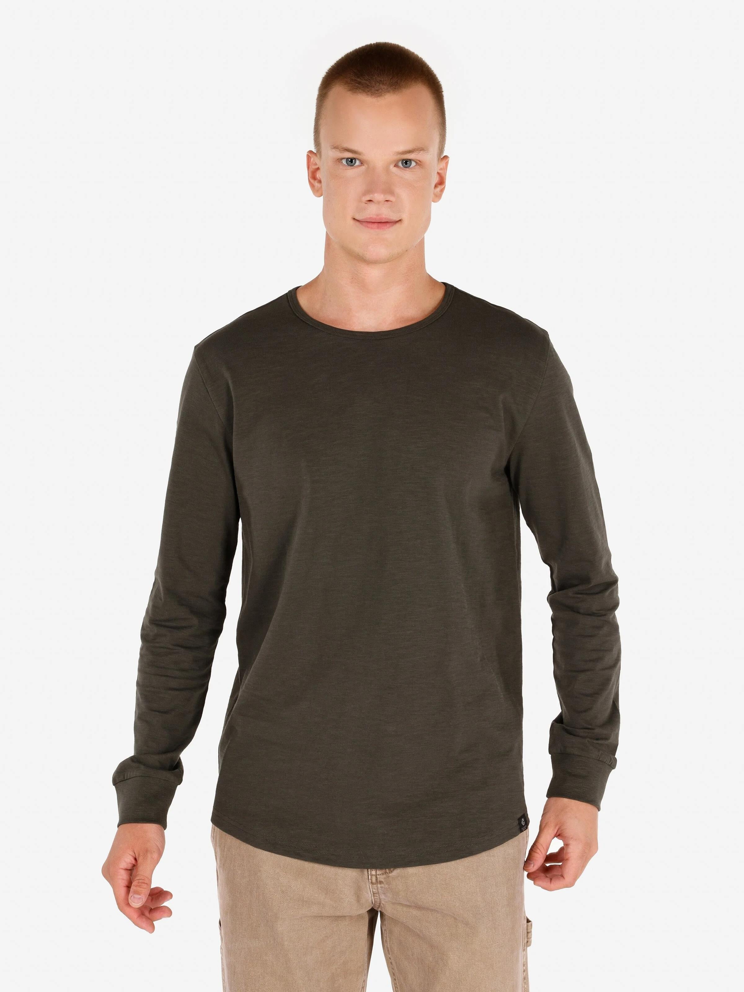 ÖRME ERKEK UZUN KOL T-SHIRT Regular Fit