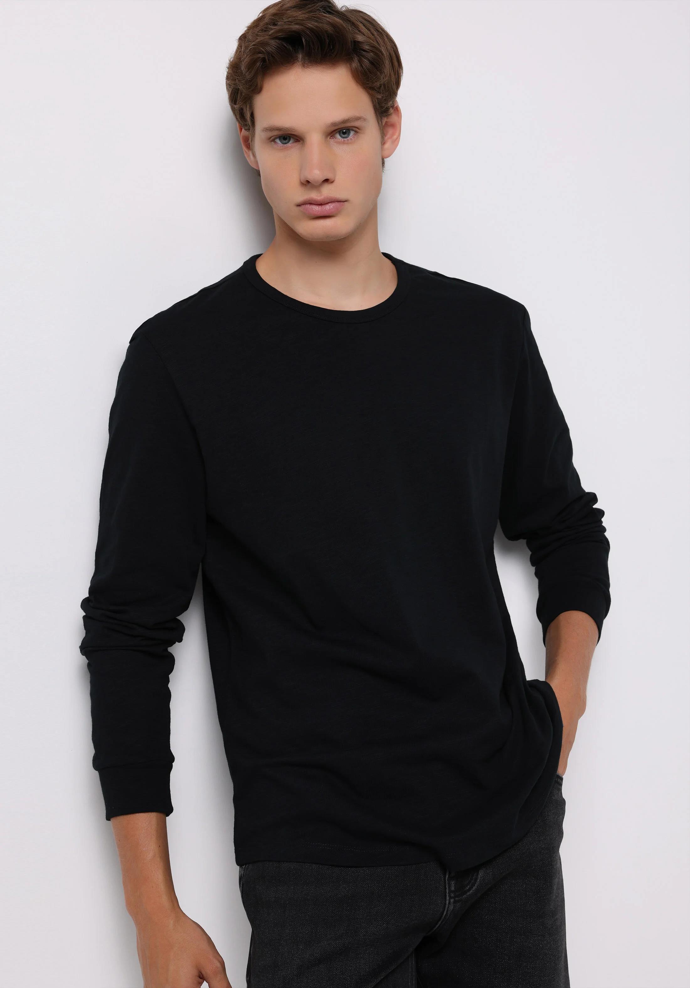 ÖRME ERKEK UZUN KOL T-SHIRT Regular Fit