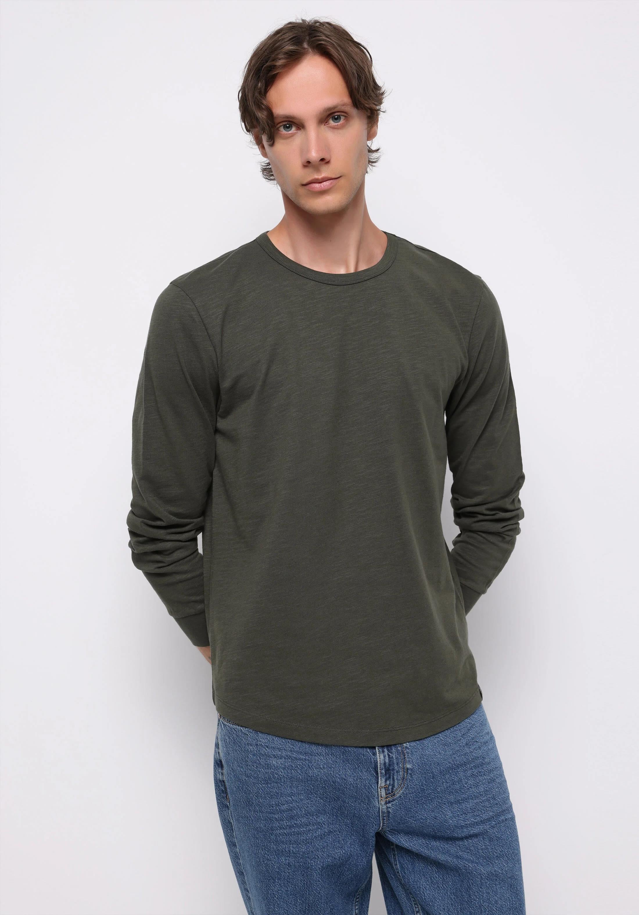 ÖRME ERKEK UZUN KOL T-SHIRT Regular Fit