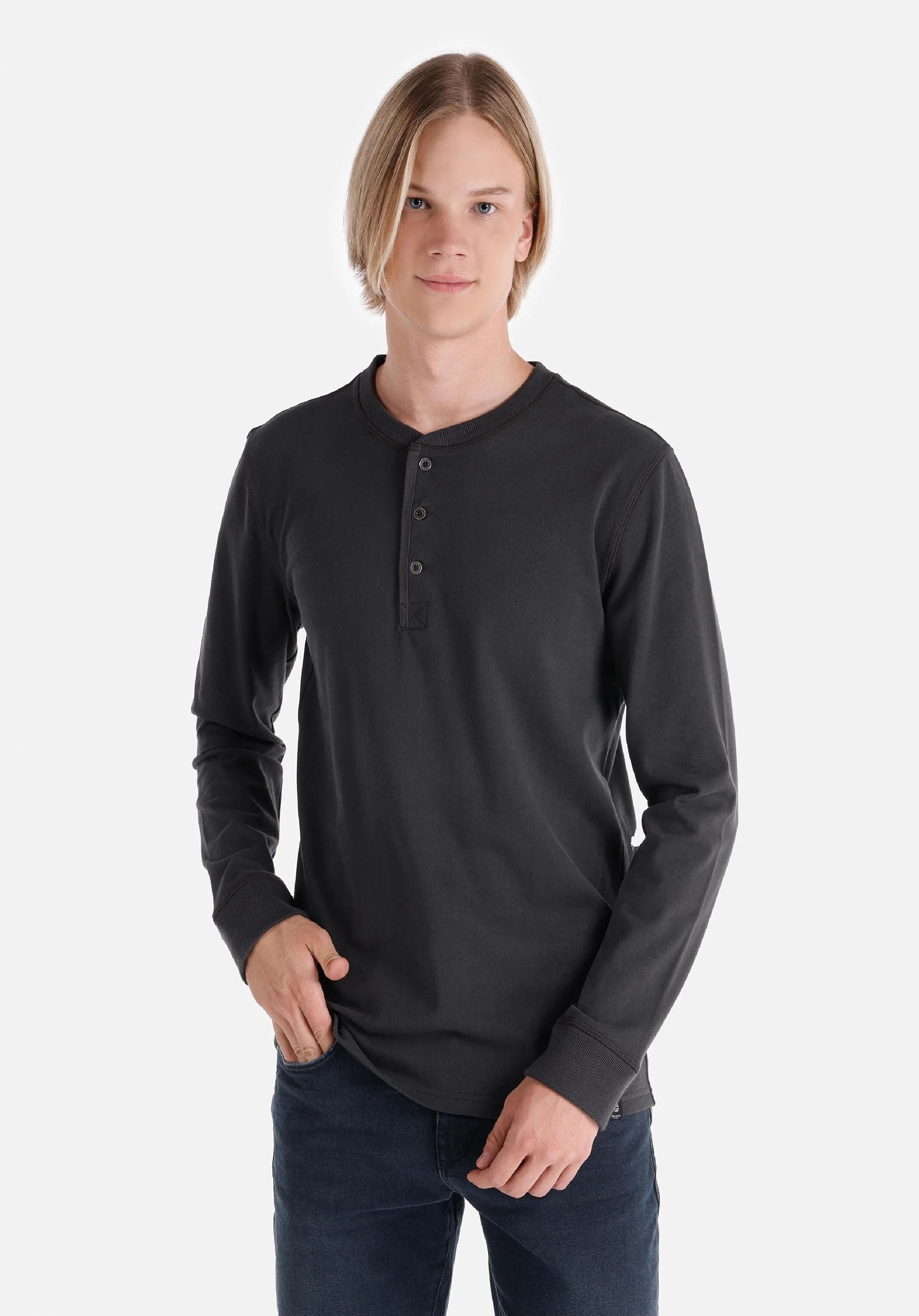ÖRME ERKEK UZUN KOL T-SHIRT Slim Fit