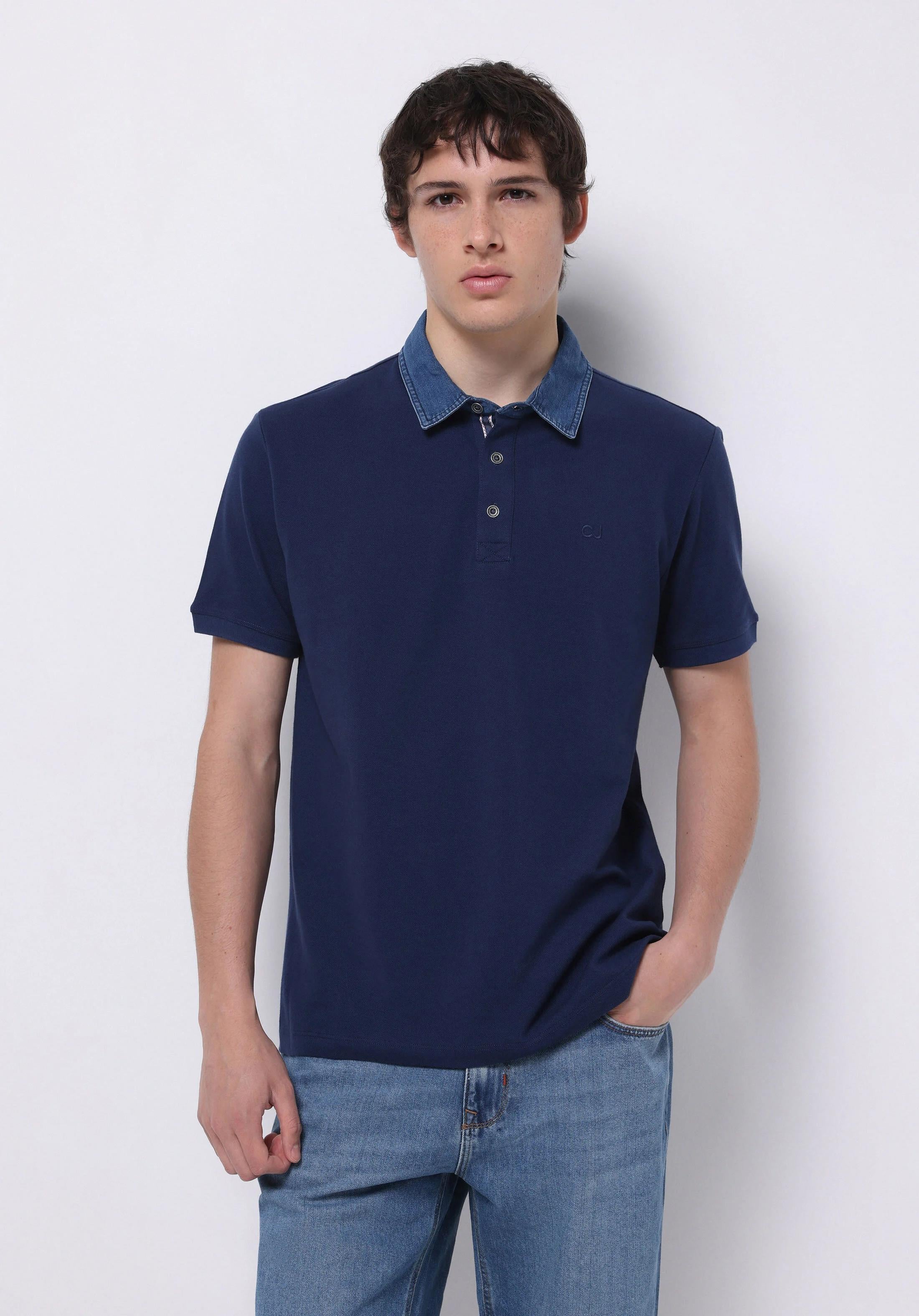 ÖRME ERKEK YAKALI KISA KOL T-SHIRT