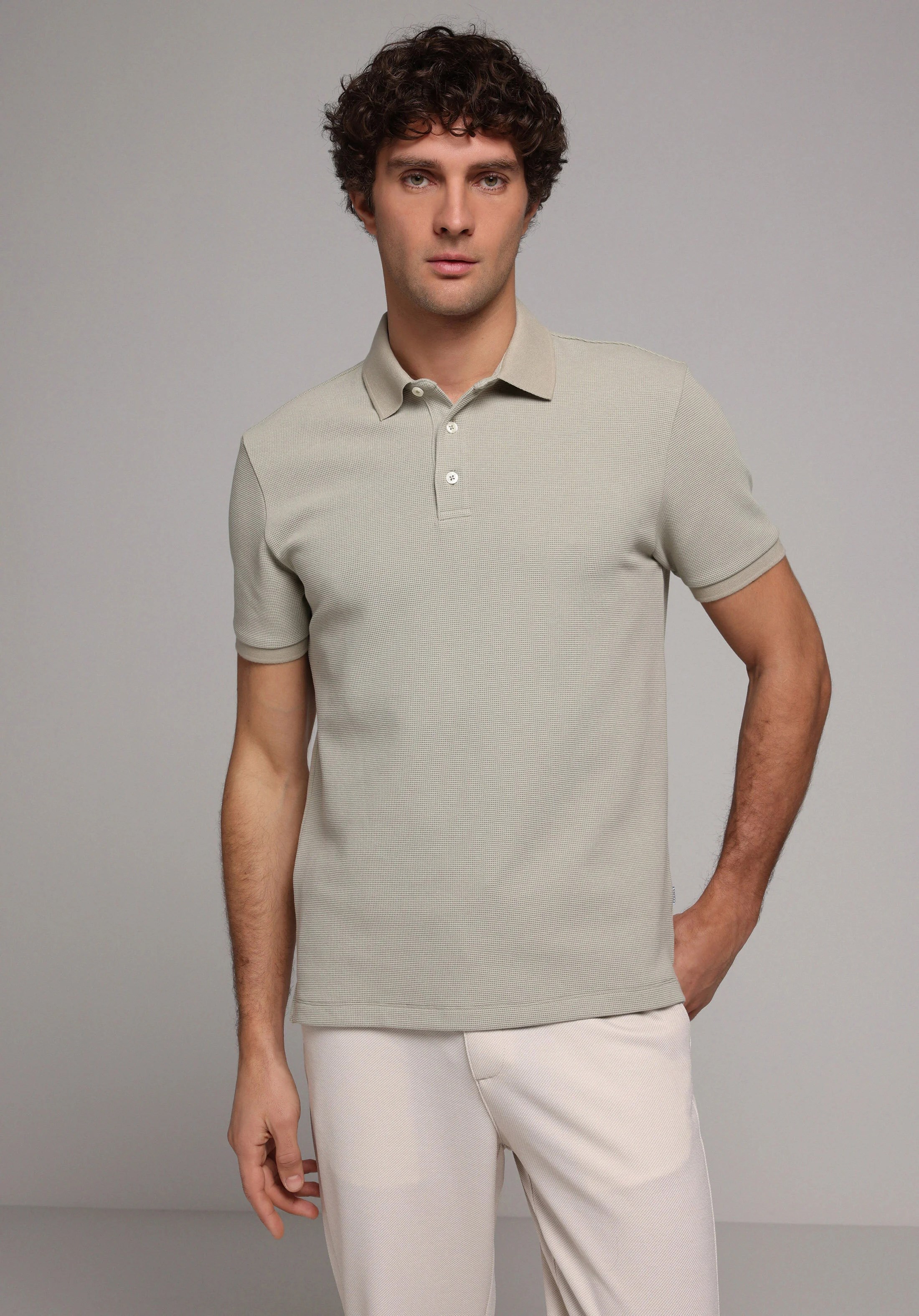 ÖRME ERKEK YAKALI KISA KOL T-SHIRT Regular Fit