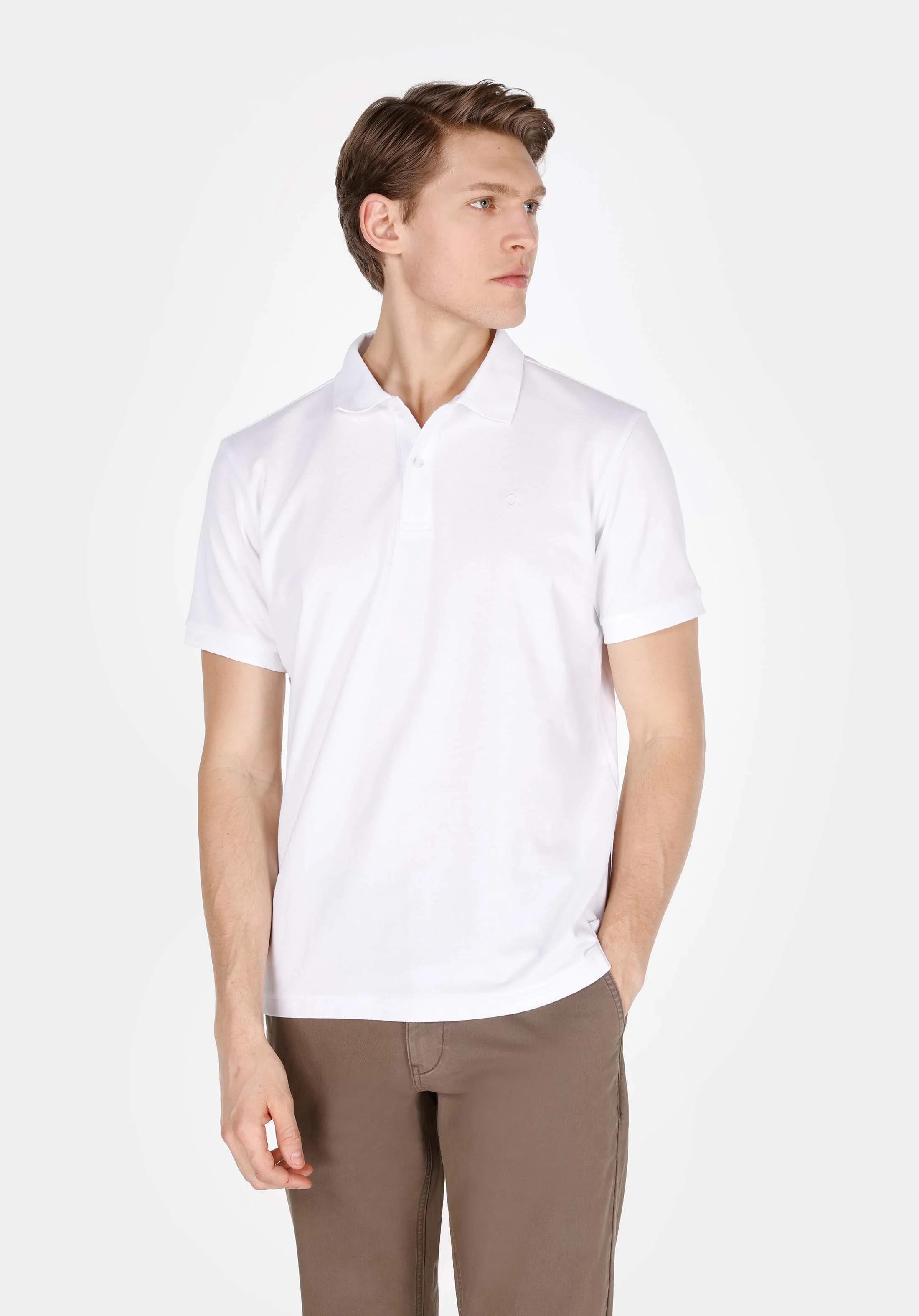 ÖRME ERKEK YAKALI KISA KOL T-SHIRT Regular Fit