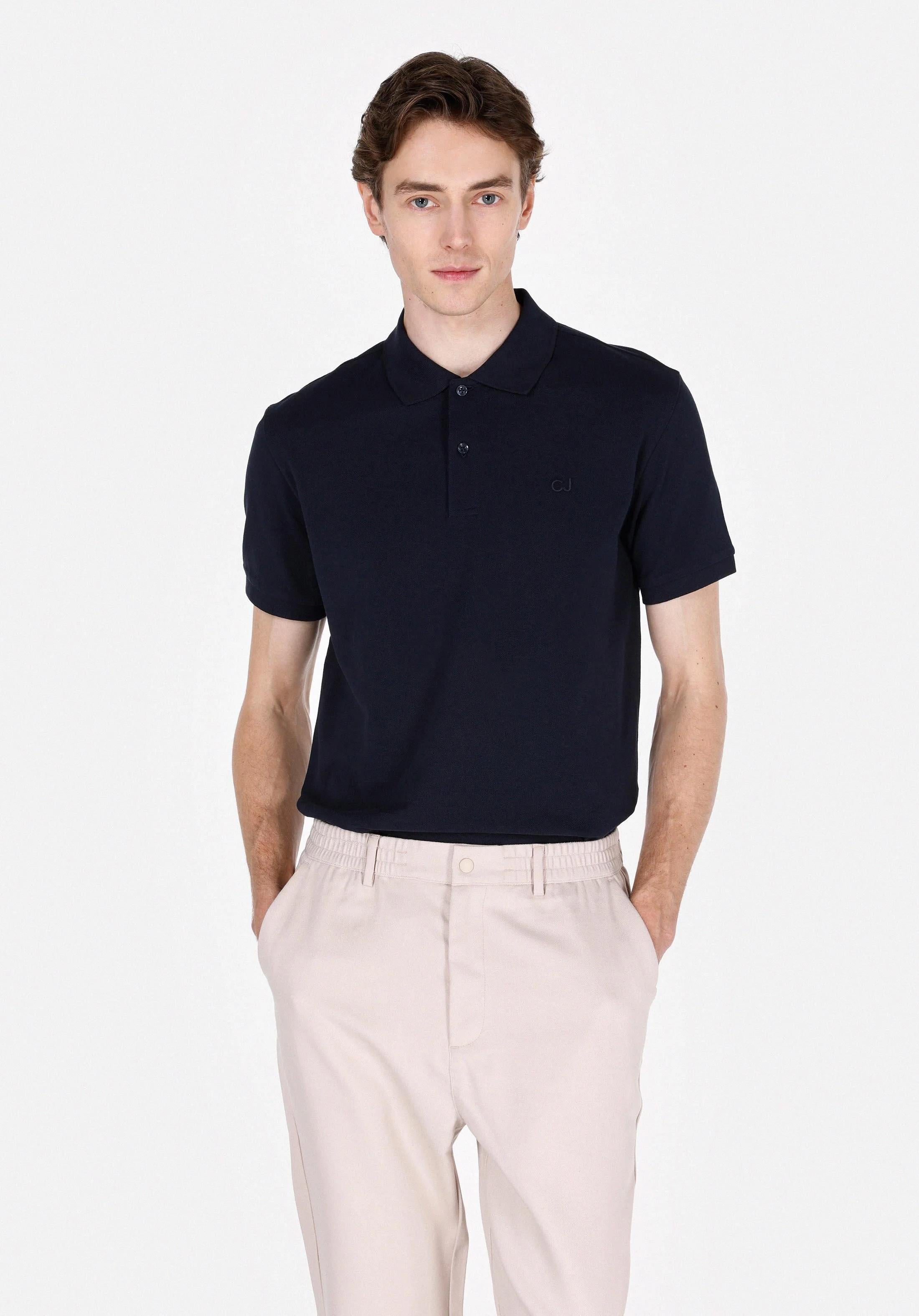 ÖRME ERKEK YAKALI KISA KOL T-SHIRT Regular Fit