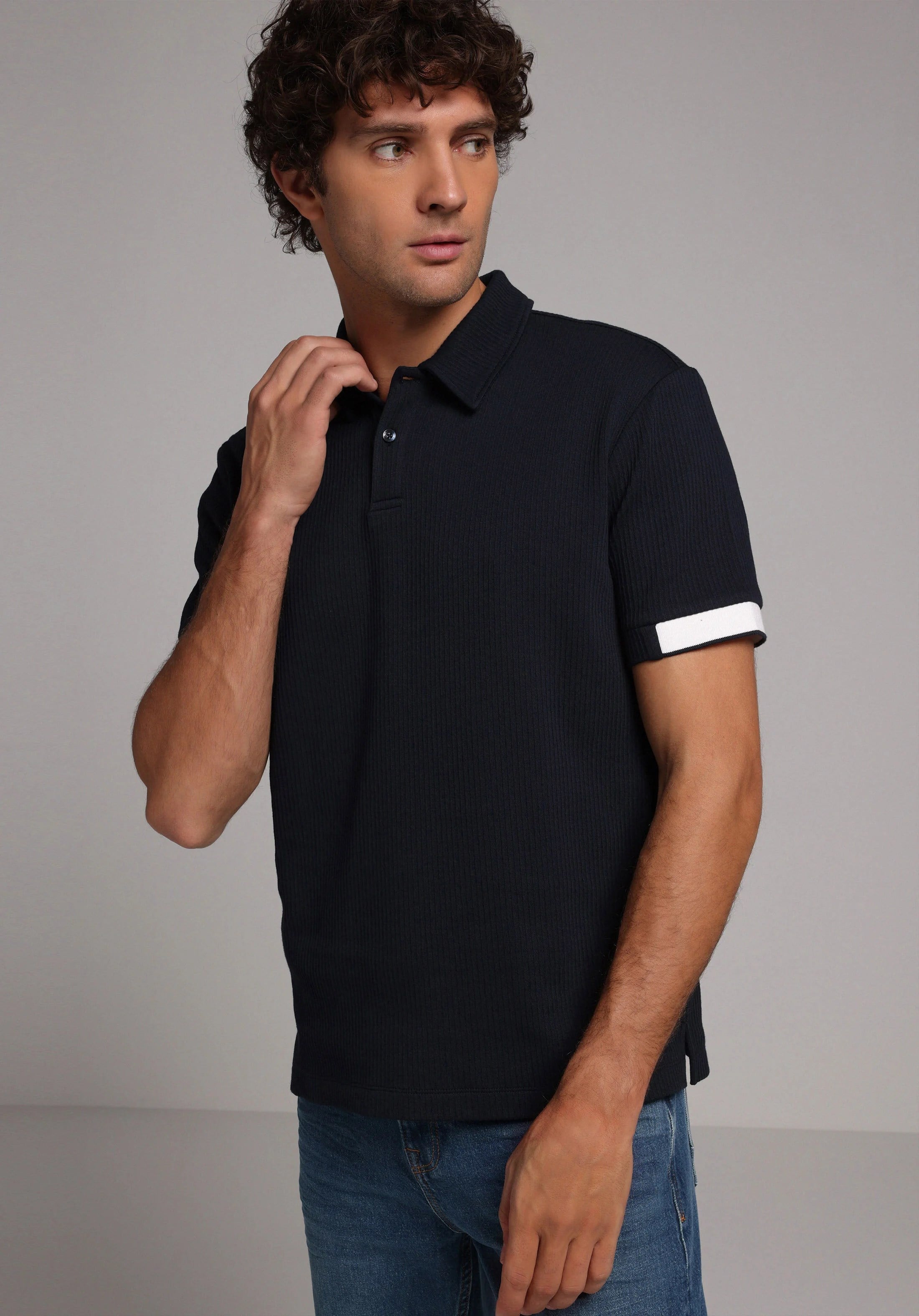 ÖRME ERKEK YAKALI KISA KOL T-SHIRT Regular Fit