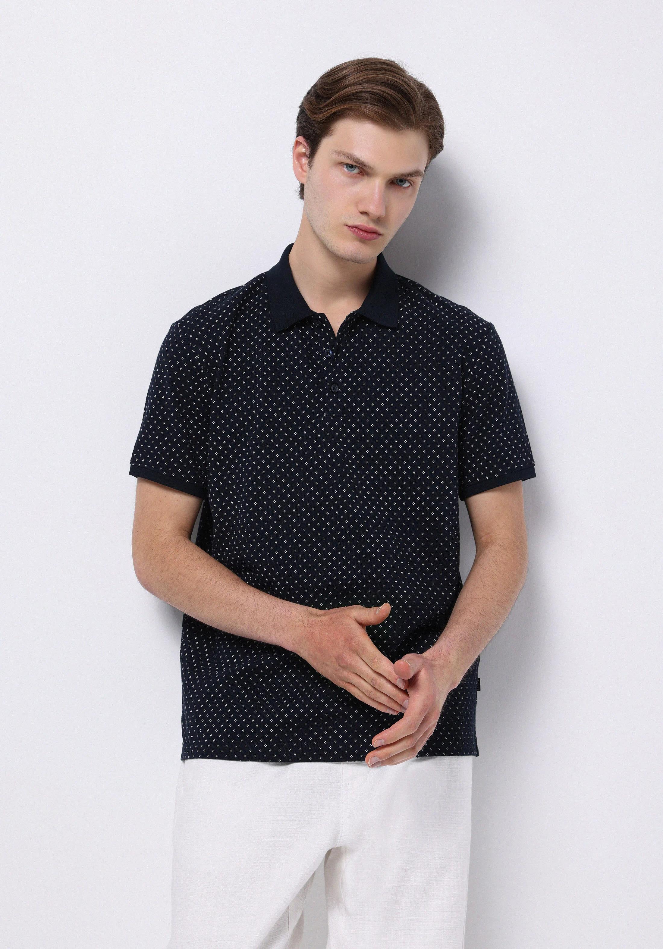ÖRME ERKEK YAKALI KISA KOL T-SHIRT Regular Fit