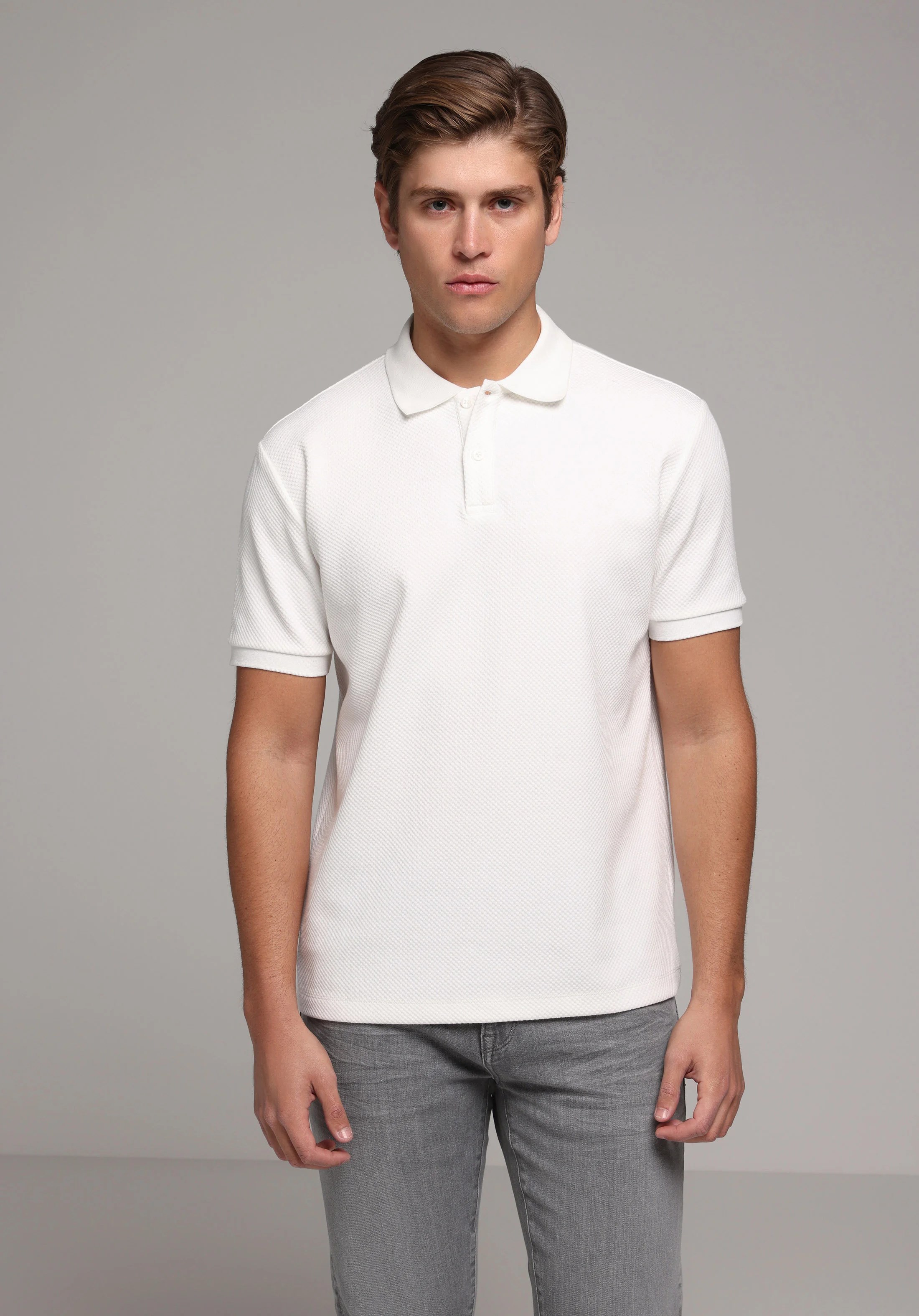 ÖRME ERKEK YAKALI KISA KOL T-SHIRT Regular Fit