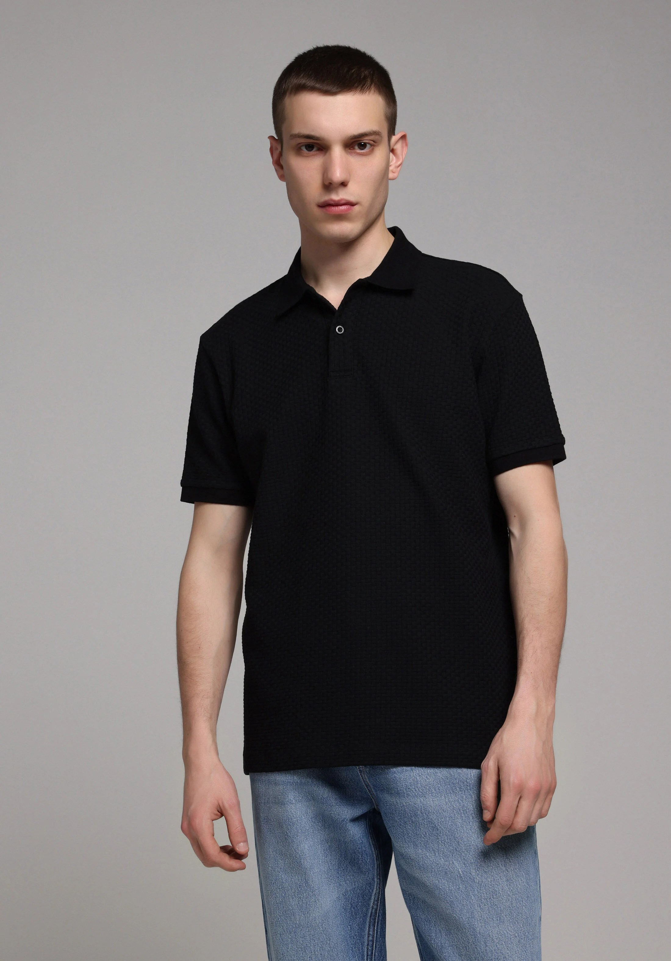 ÖRME ERKEK YAKALI KISA KOL T-SHIRT Regular Fit