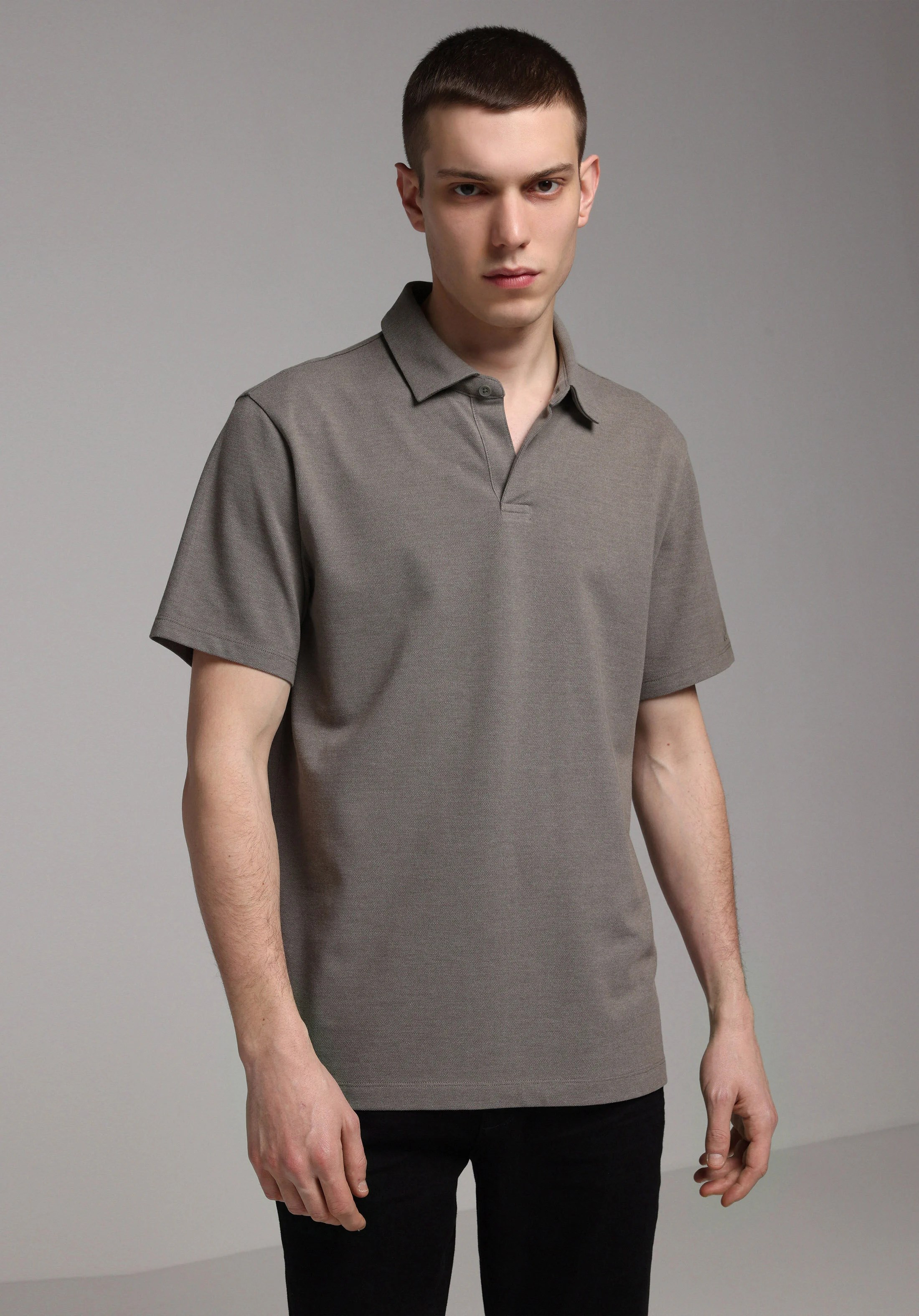 ÖRME ERKEK YAKALI KISA KOL T-SHIRT Regular Fit