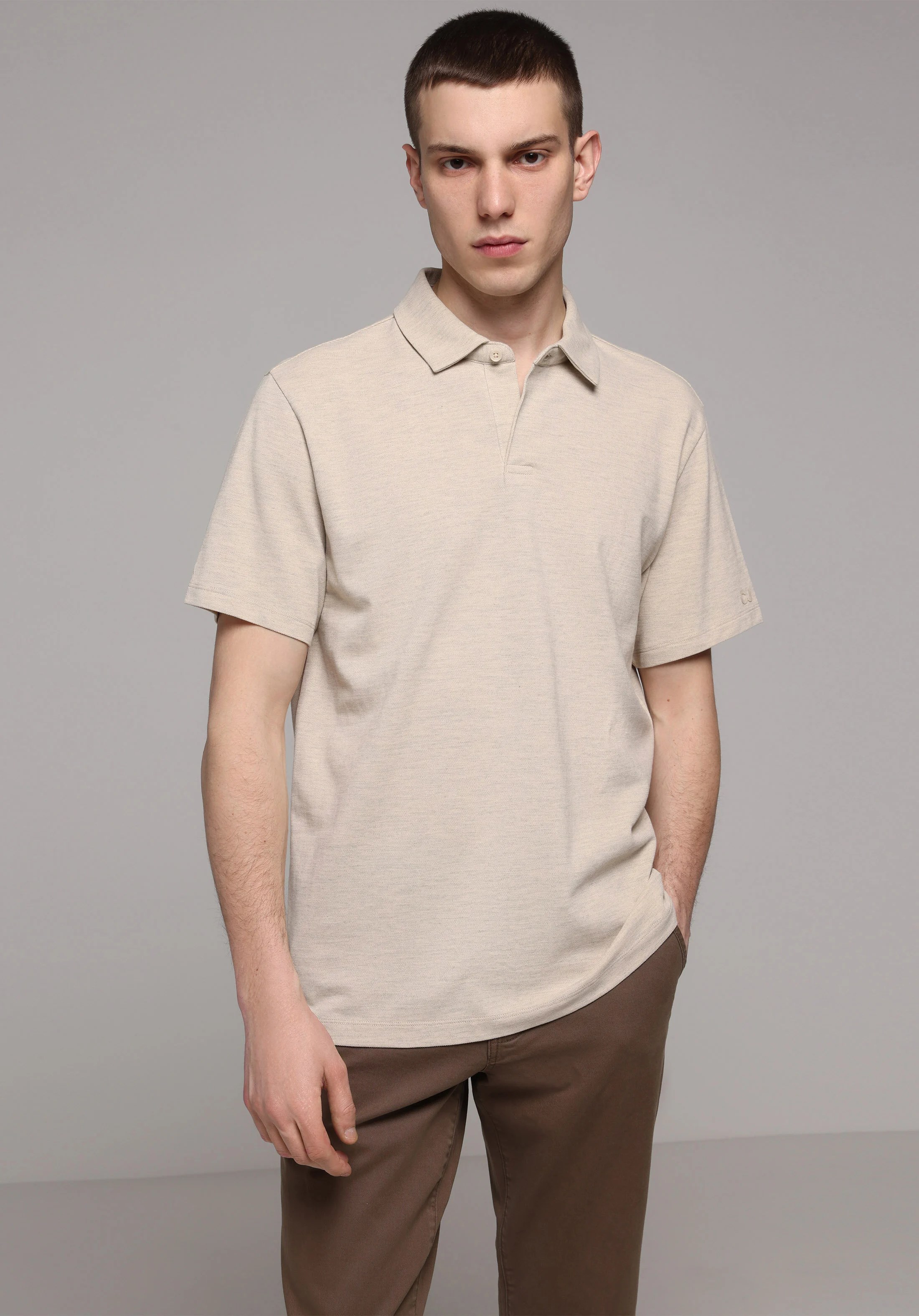 ÖRME ERKEK YAKALI KISA KOL T-SHIRT Regular Fit