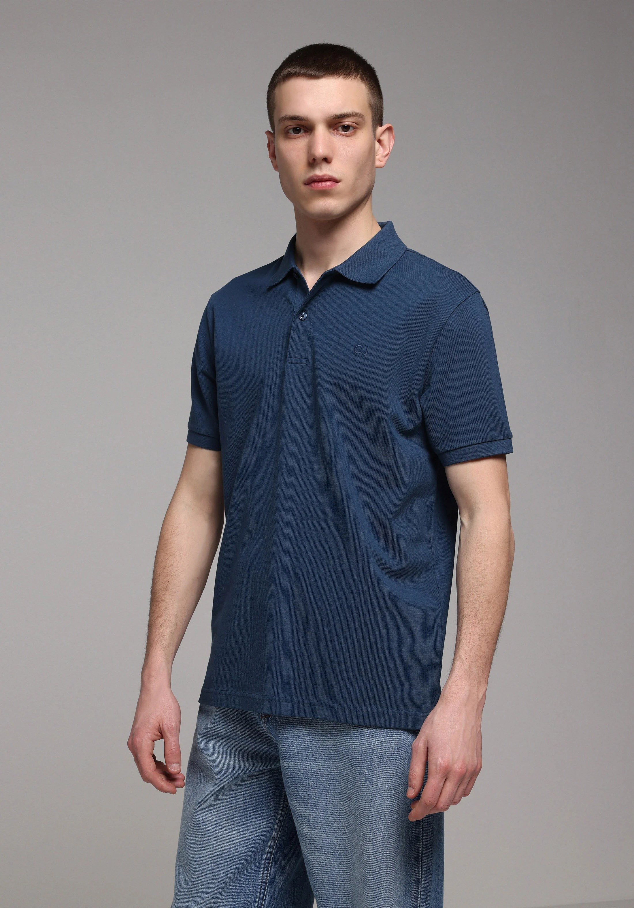 ÖRME ERKEK YAKALI KISA KOL T-SHIRT Regular Fit