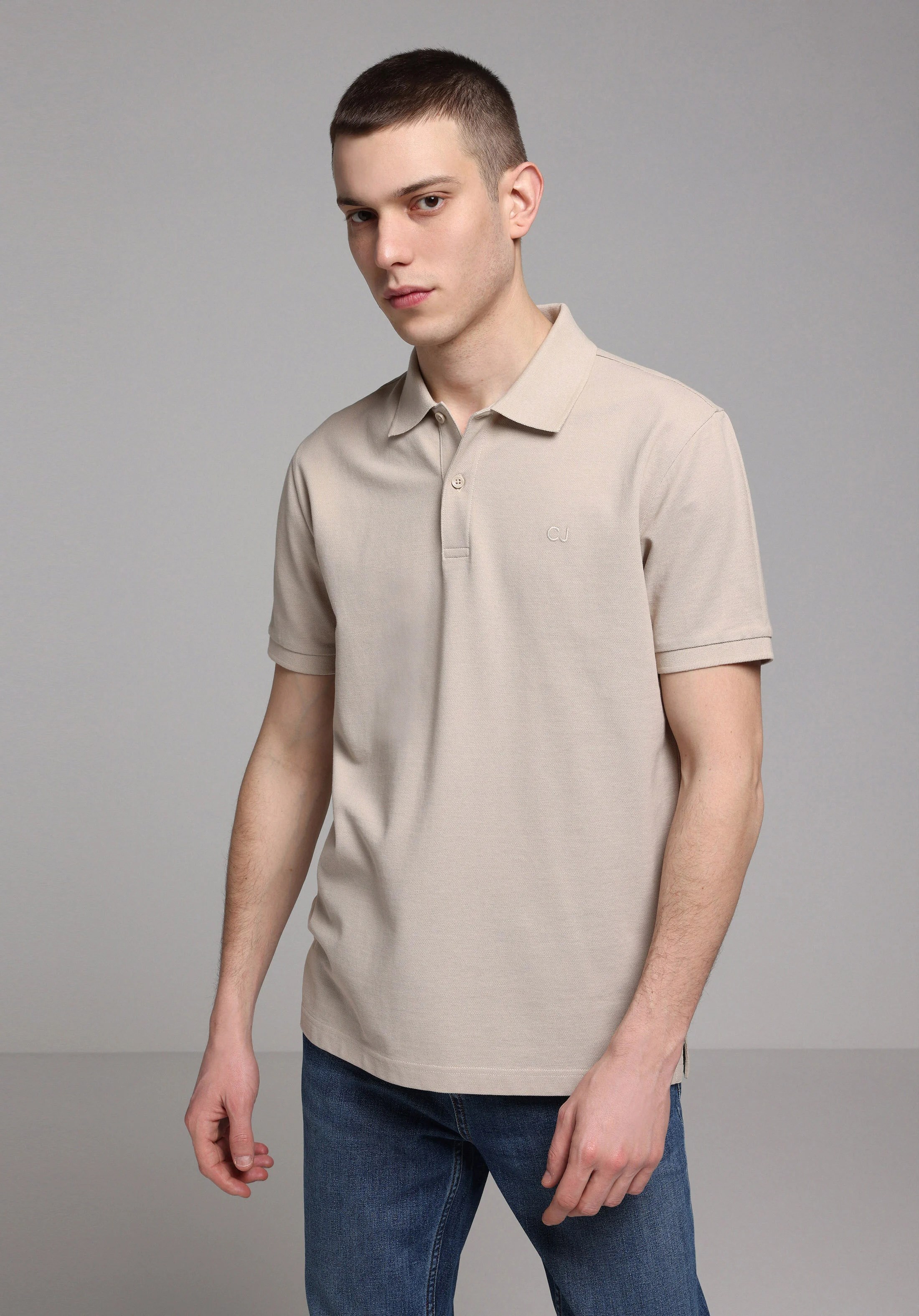 ÖRME ERKEK YAKALI KISA KOL T-SHIRT Regular Fit