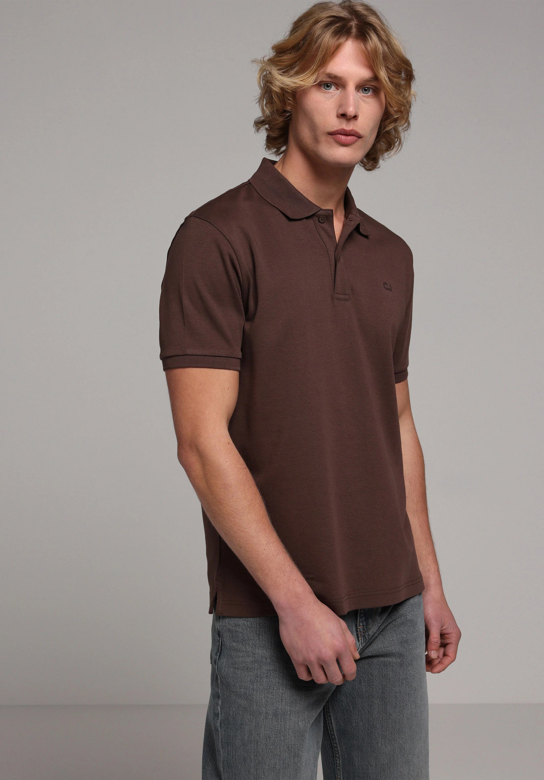 ÖRME ERKEK YAKALI KISA KOL T-SHIRT Regular Fit