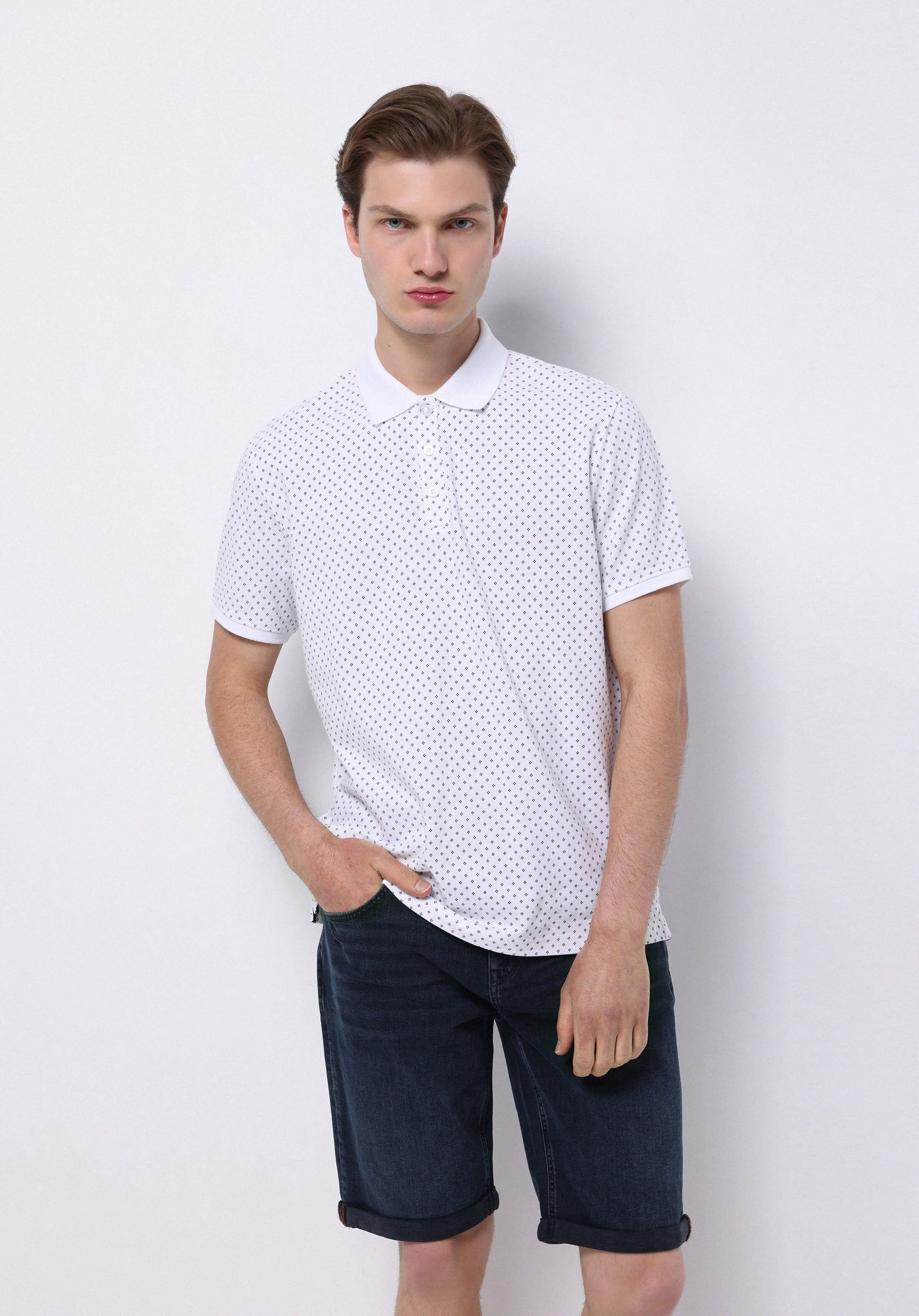 ÖRME ERKEK YAKALI KISA KOL T-SHIRT Regular Fit
