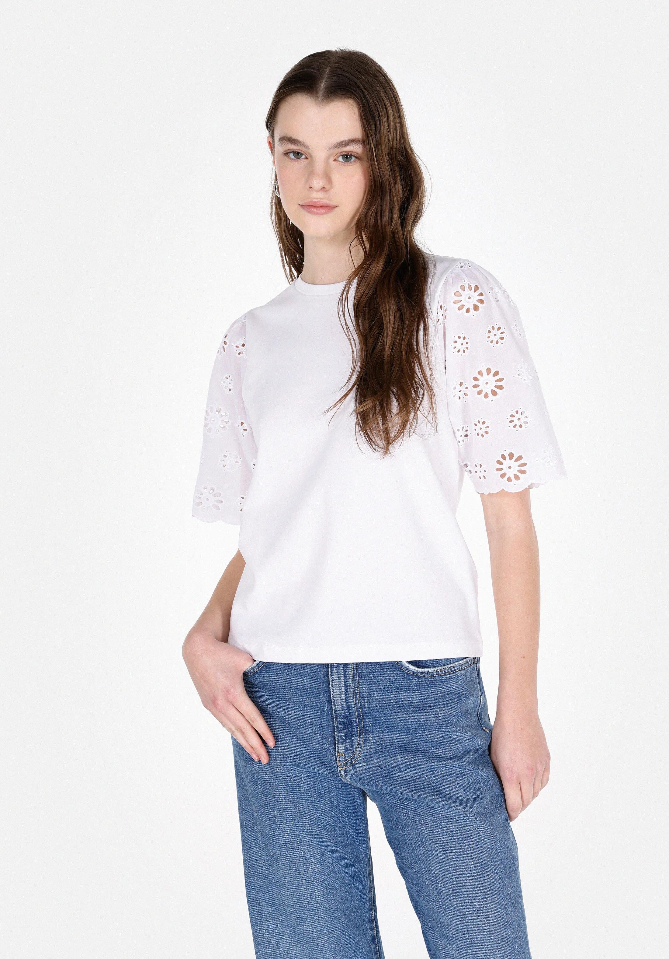 ÖRME KADIN KISA KOL BLUZ Regular Fit