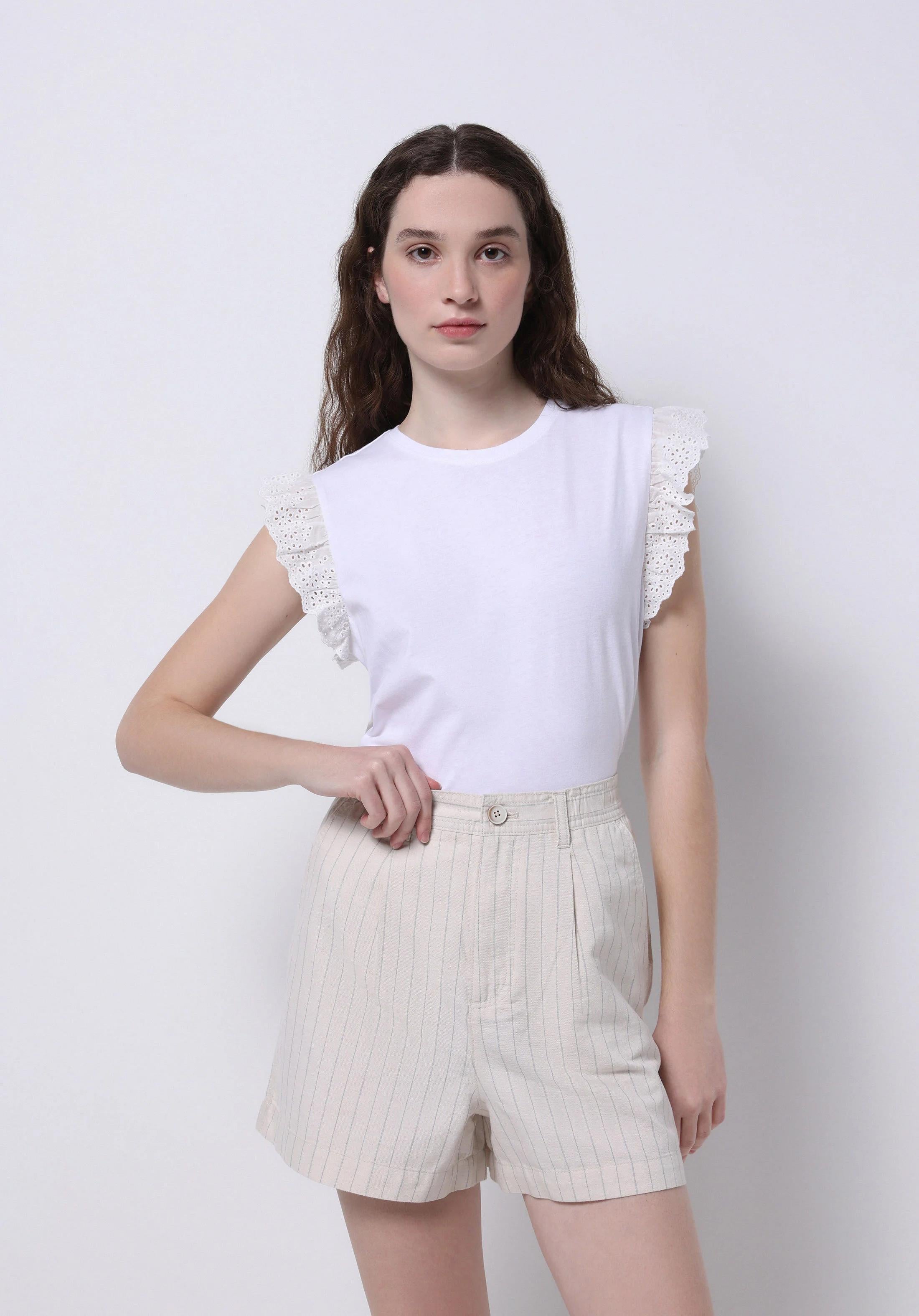 ÖRME KADIN KISA KOL BLUZ Regular Fit