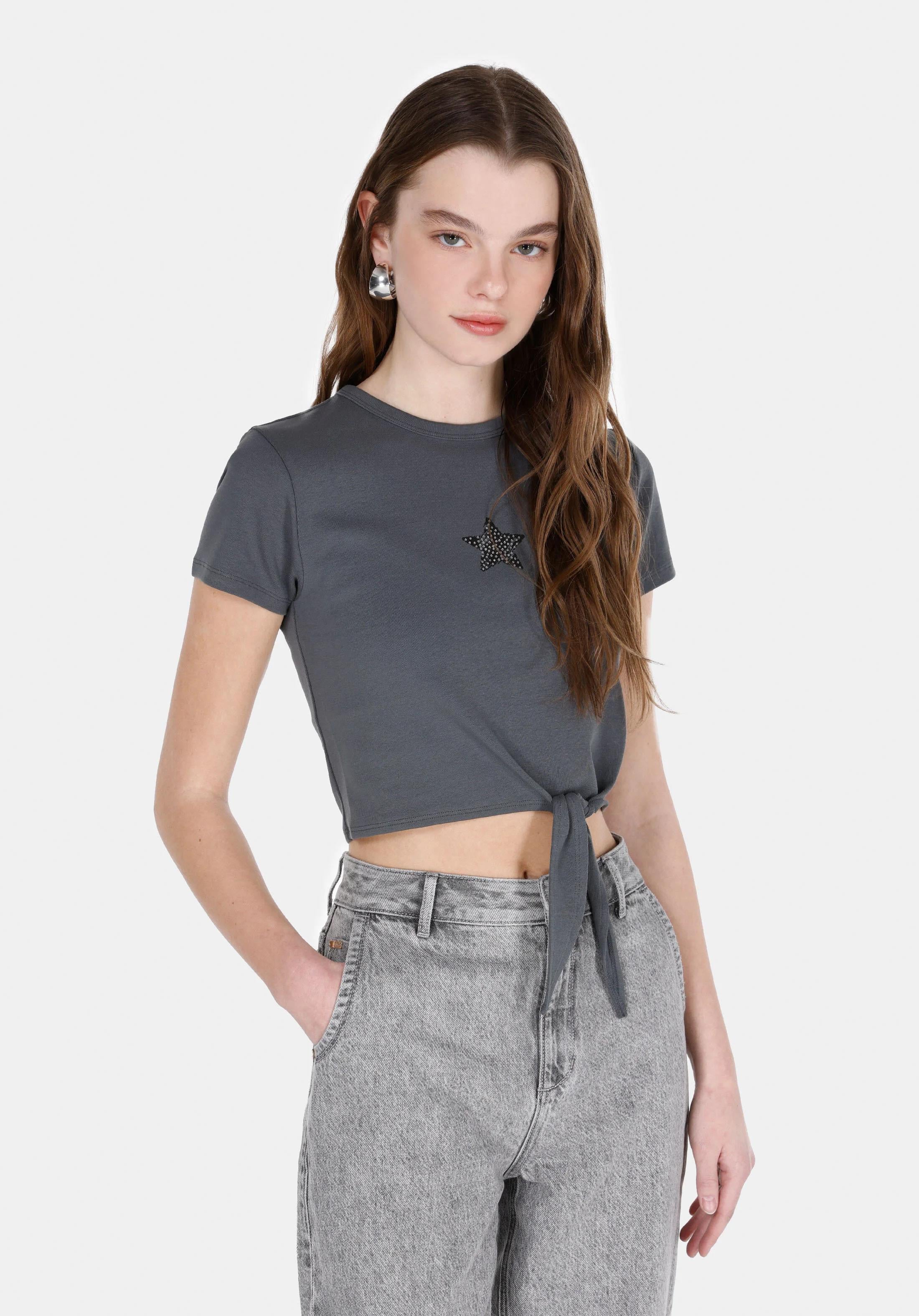 ÖRME KADIN KISA KOL BLUZ Slim Fit