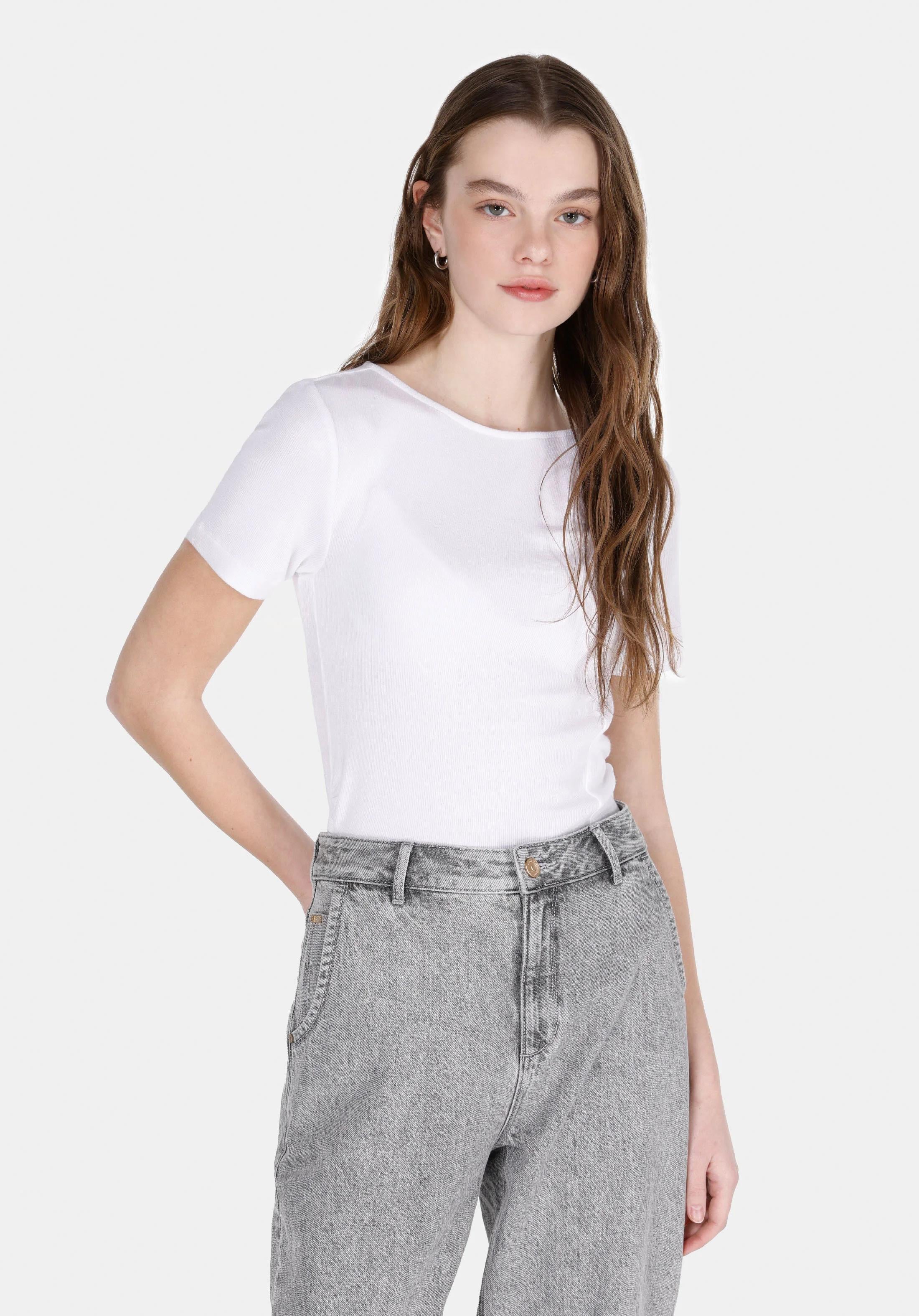 ÖRME KADIN KISA KOL BLUZ Slim Fit