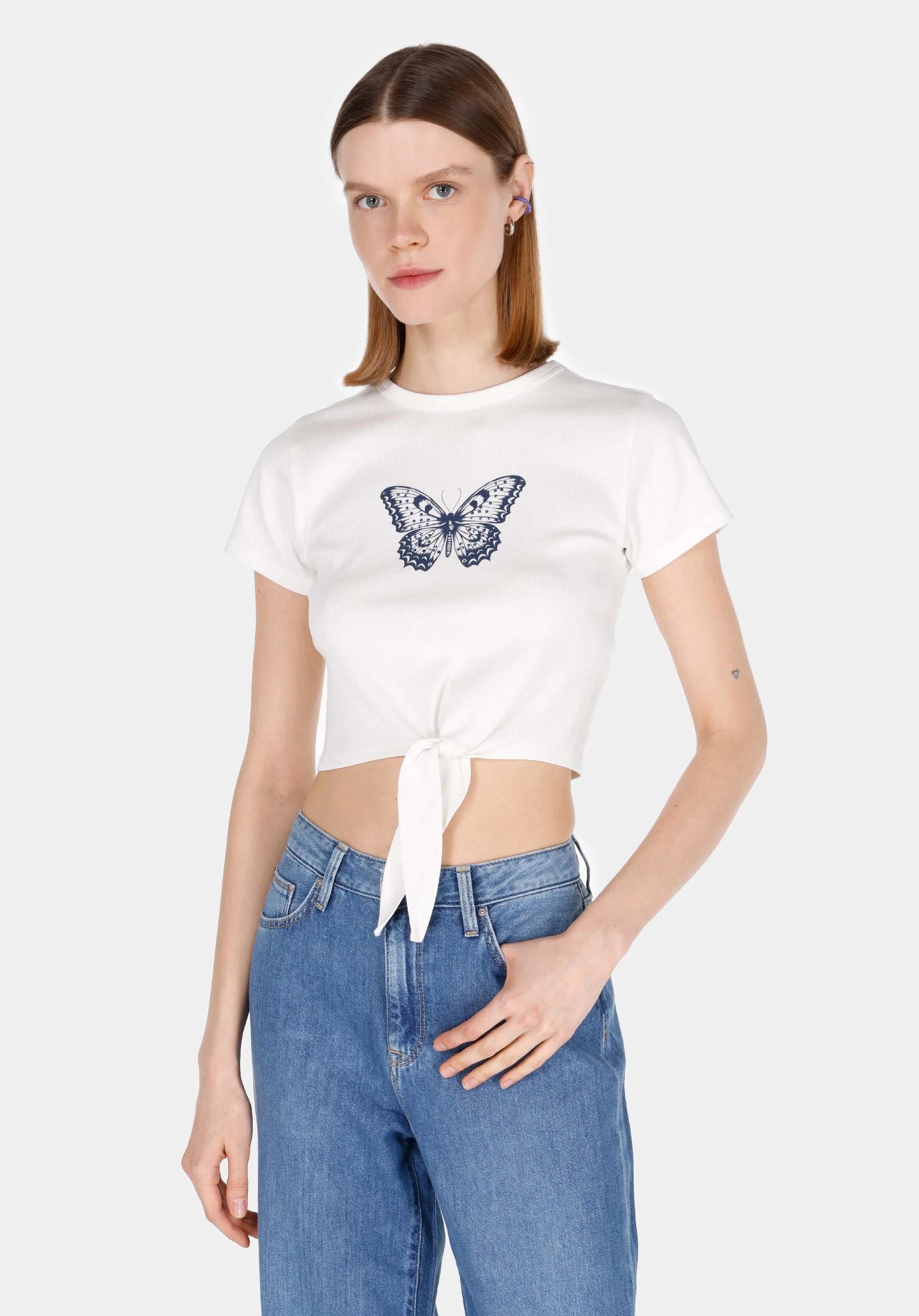 ÖRME KADIN KISA KOL BLUZ Slim Fit