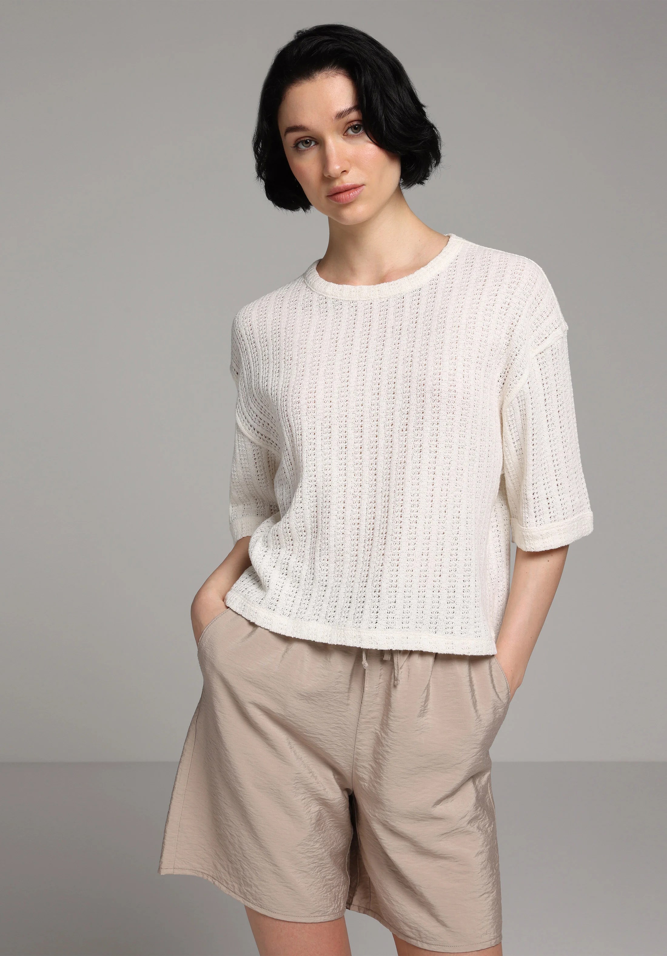 ÖRME KADIN KISA KOL KAZAK Regular Fit