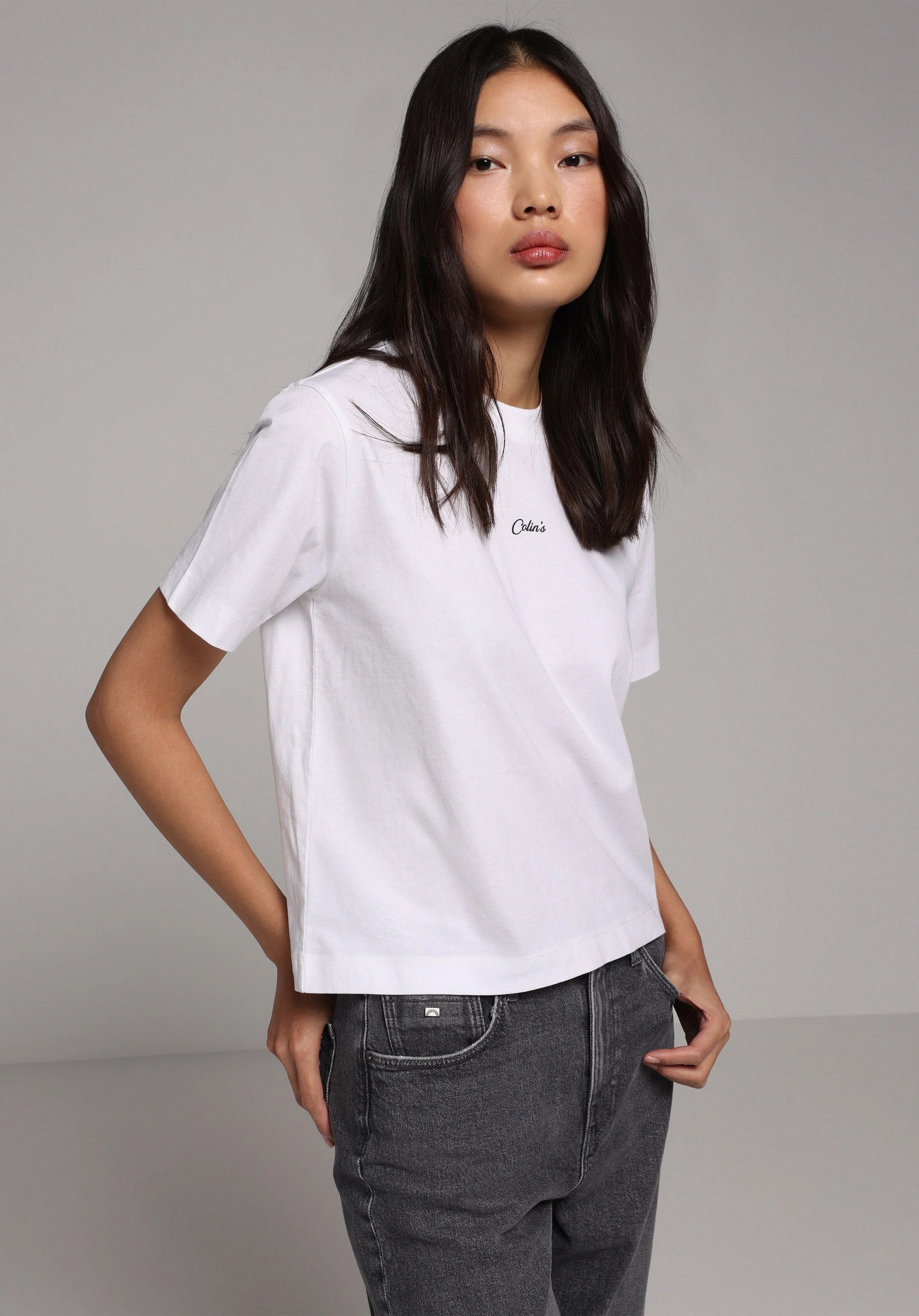 ÖRME KADIN KISA KOL T-SHIRT Boxy Fit