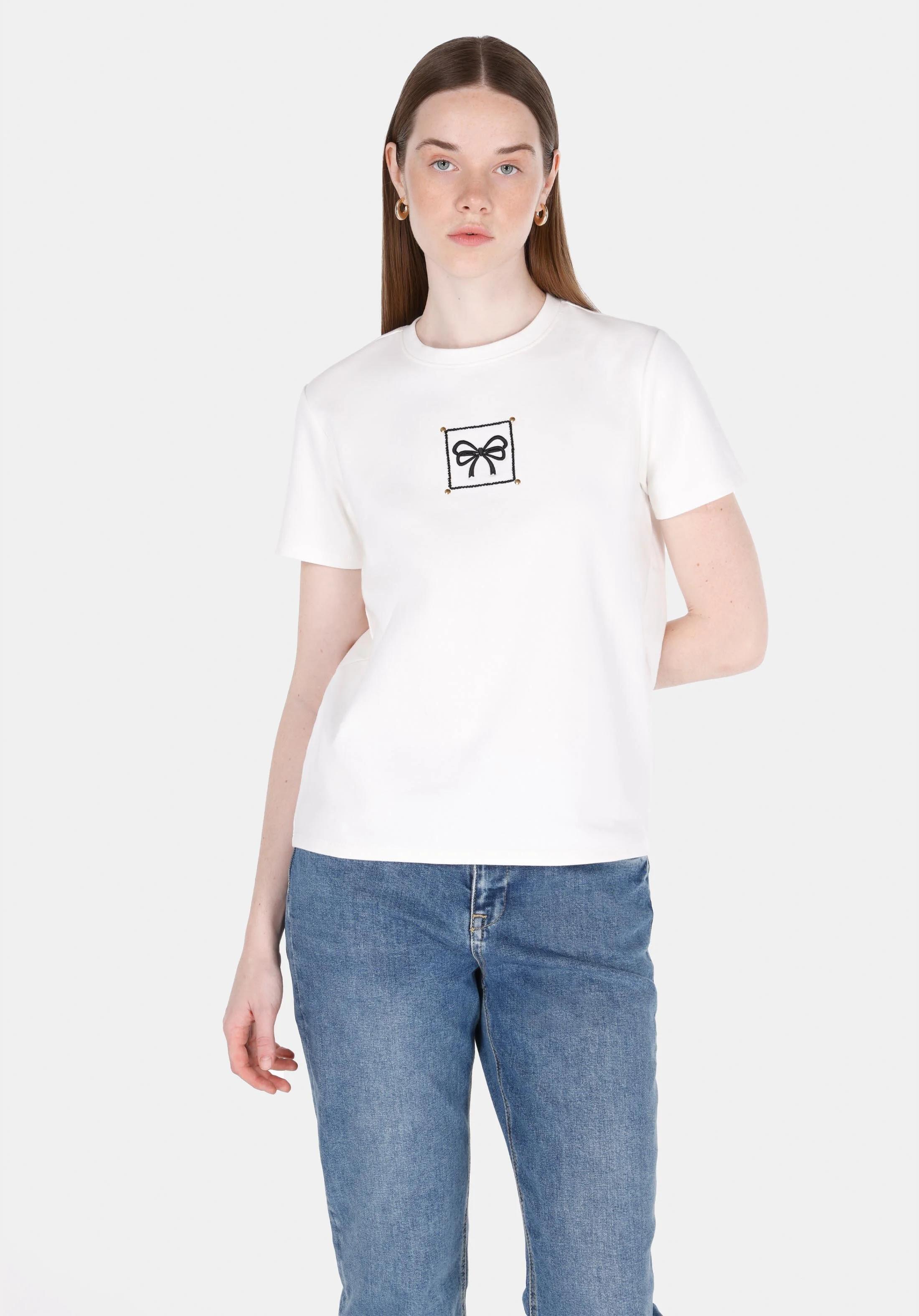 ÖRME KADIN KISA KOL T-SHIRT Regular Fit