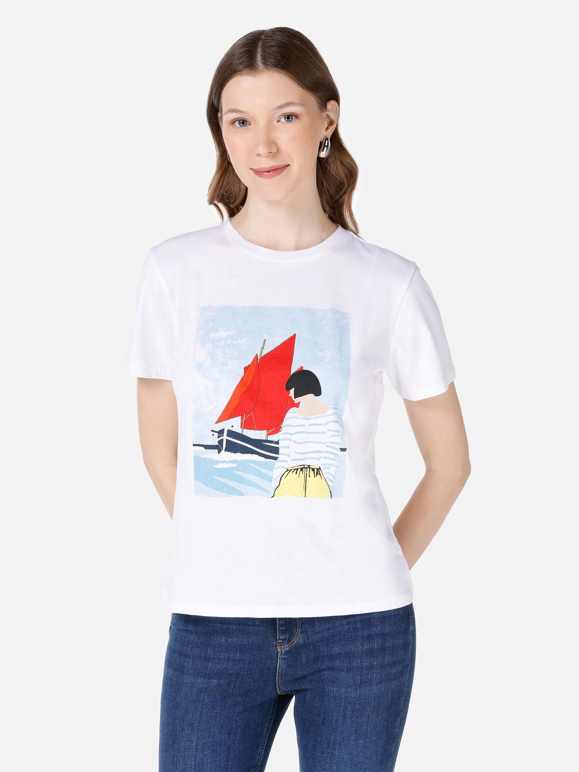 ÖRME KADIN KISA KOL T-SHIRT Regular Fit