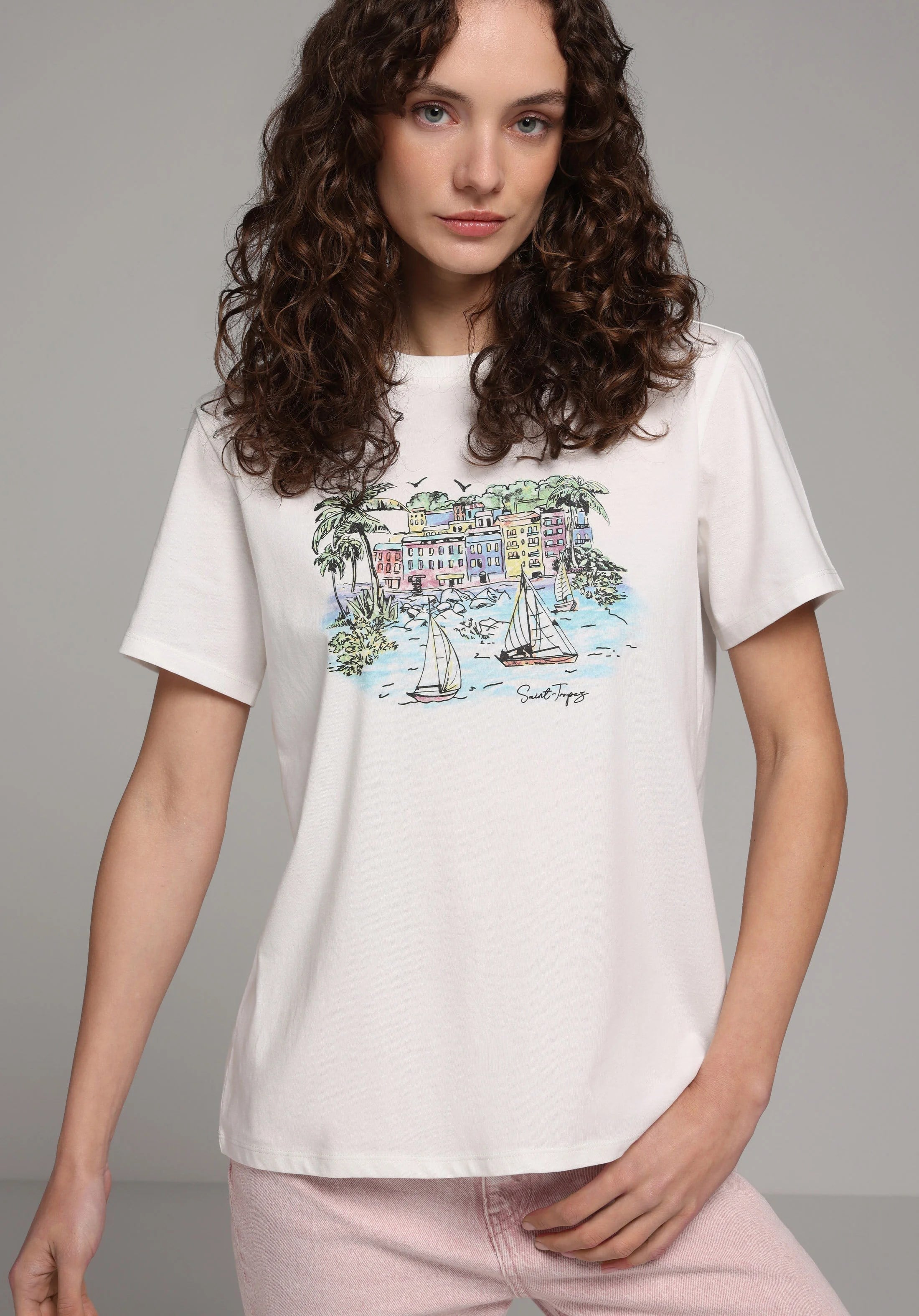 ÖRME KADIN KISA KOL T-SHIRT Regular Fit