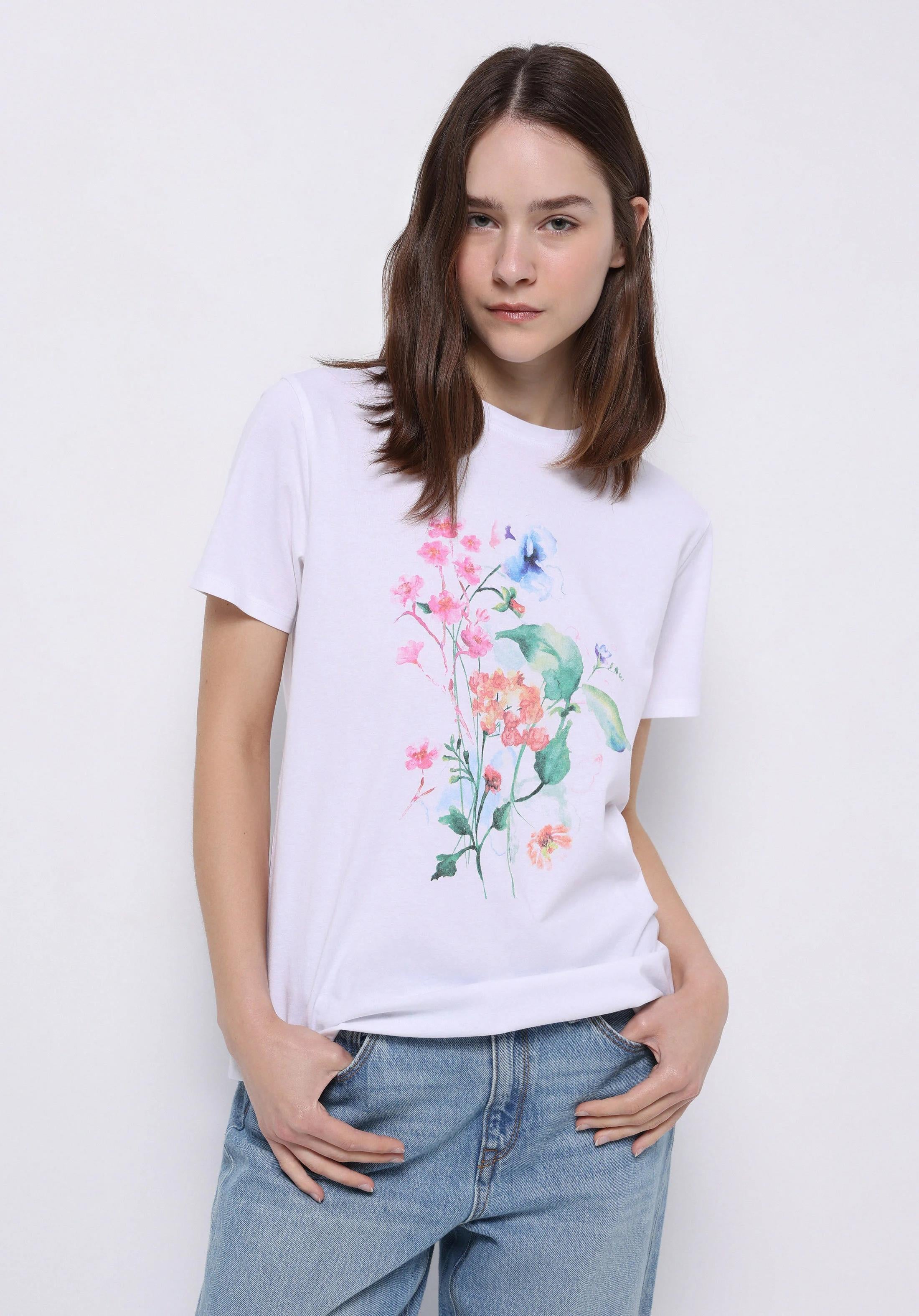 ÖRME KADIN KISA KOL T-SHIRT Regular Fit
