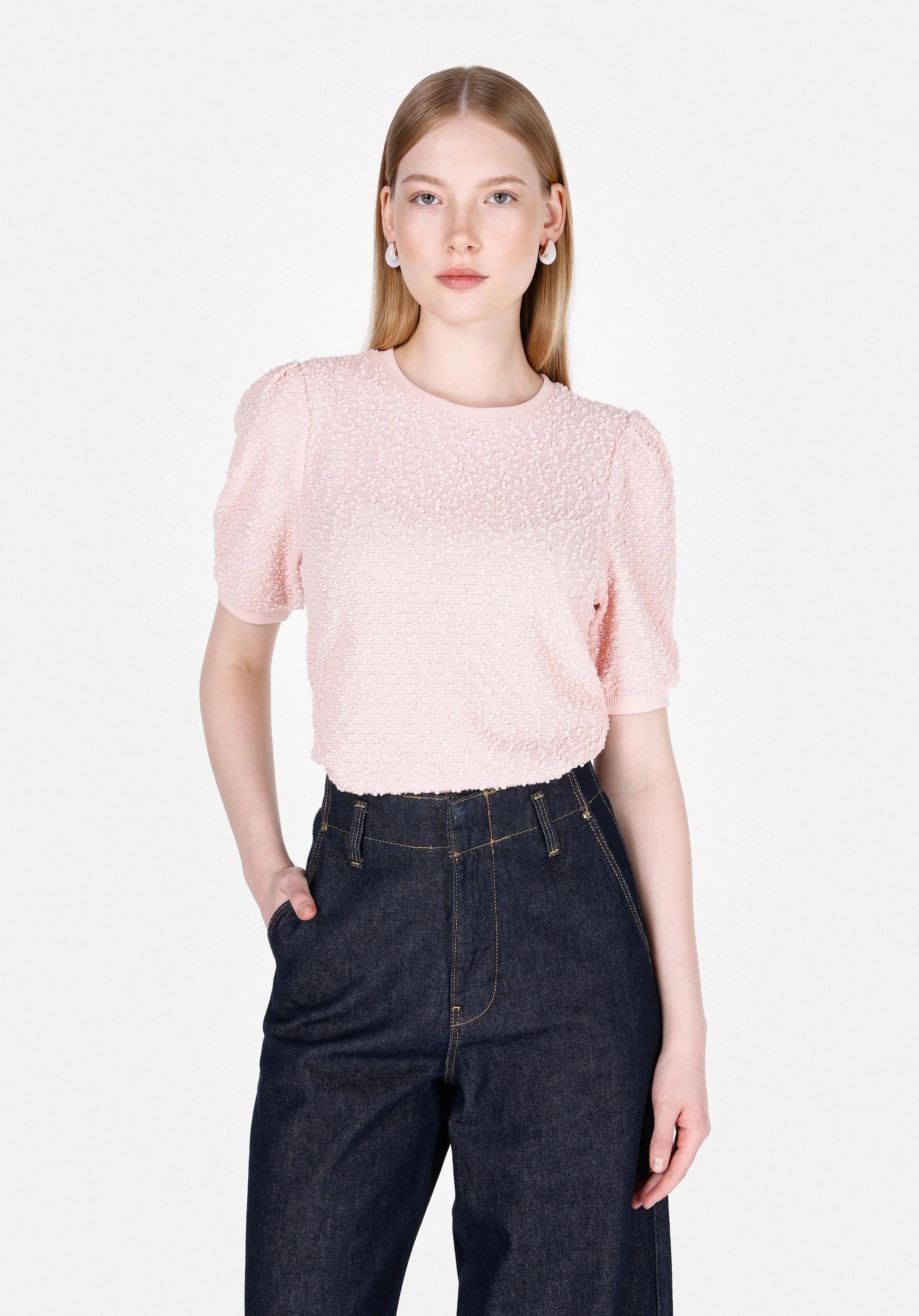 ÖRME KADIN KISA KOL T-SHIRT Regular Fit