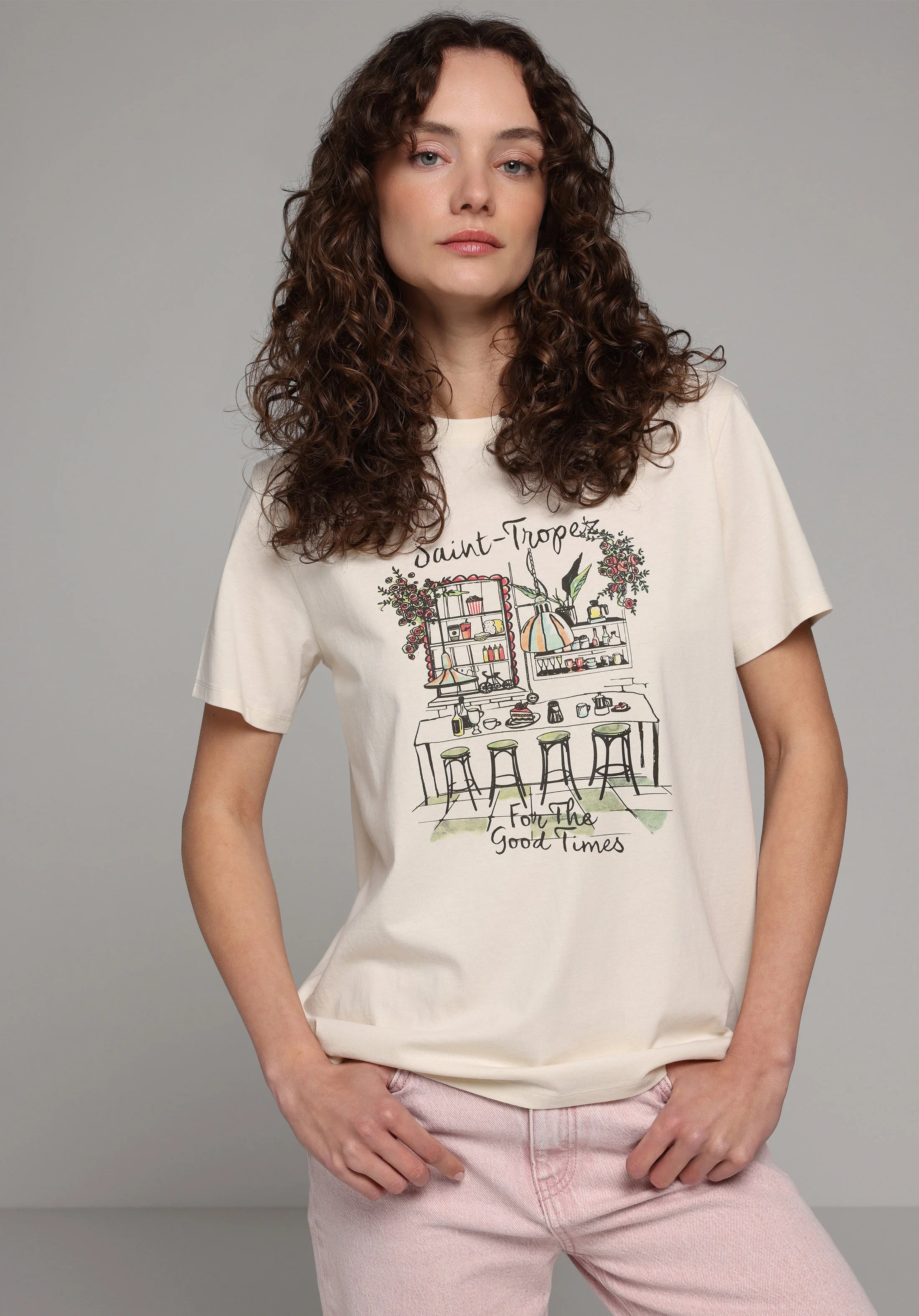 ÖRME KADIN KISA KOL T-SHIRT Regular Fit