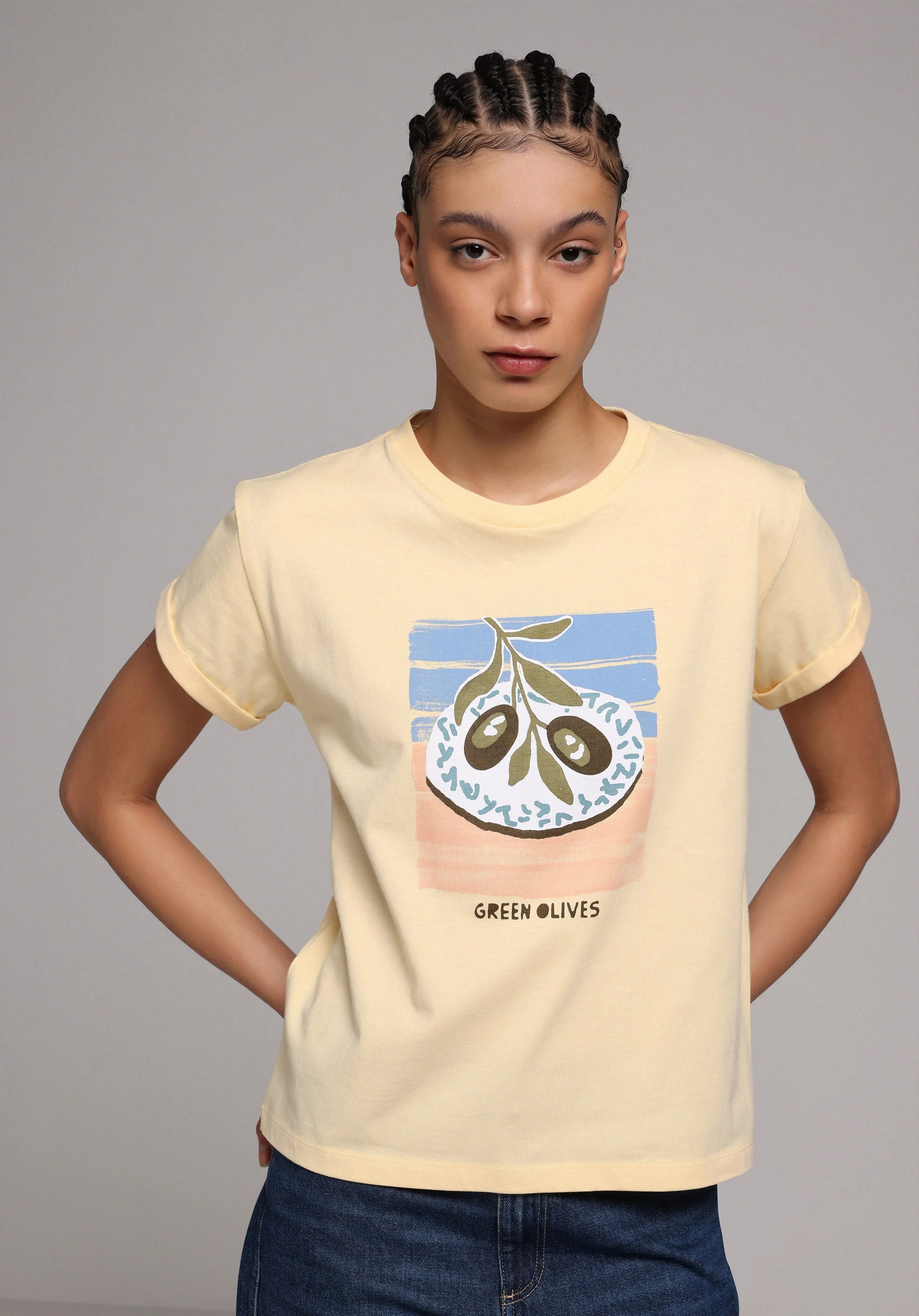 ÖRME KADIN KISA KOL T-SHIRT Regular Fit