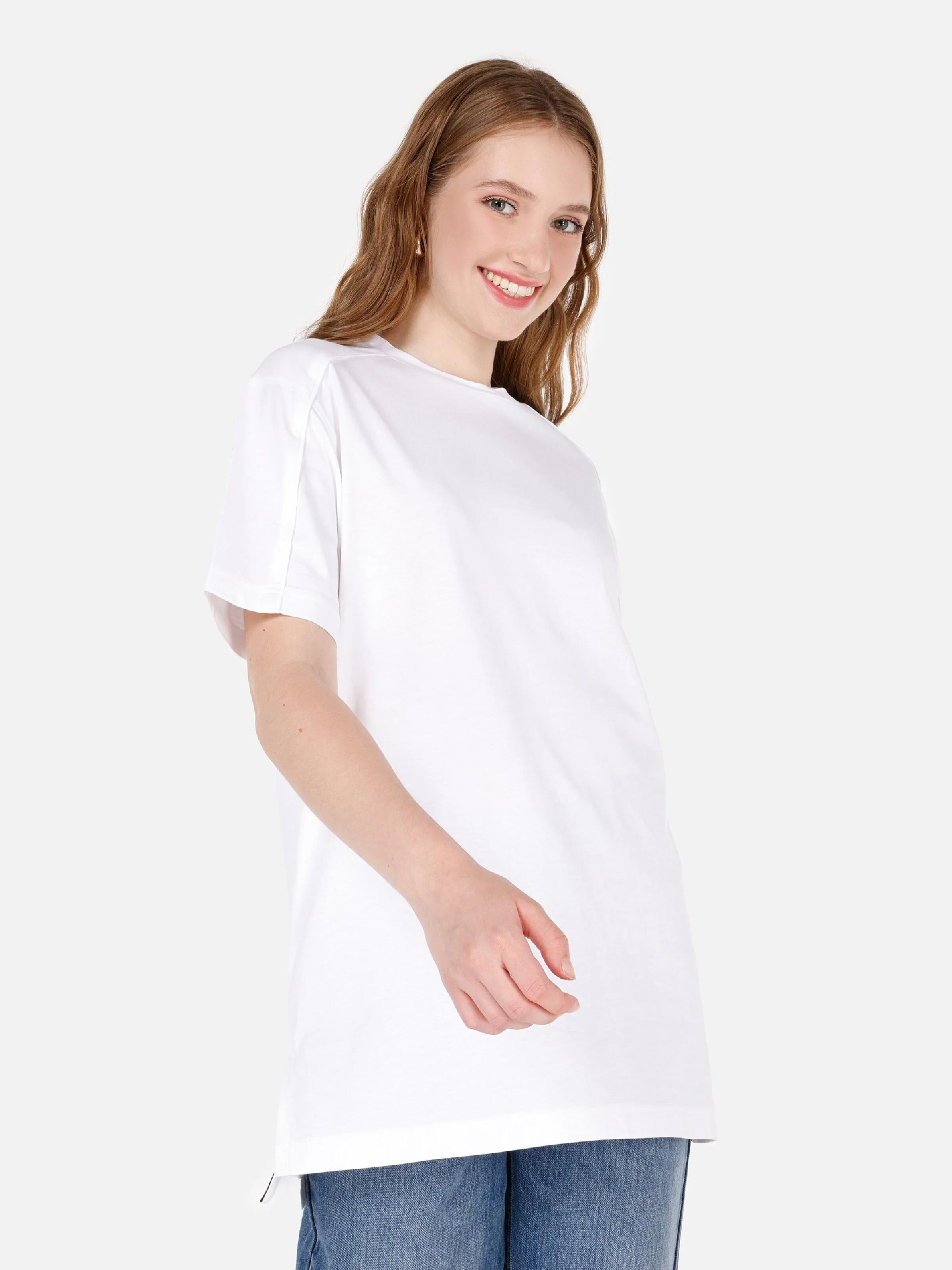 ÖRME KADIN KISA KOL T-SHIRT Regular Fit