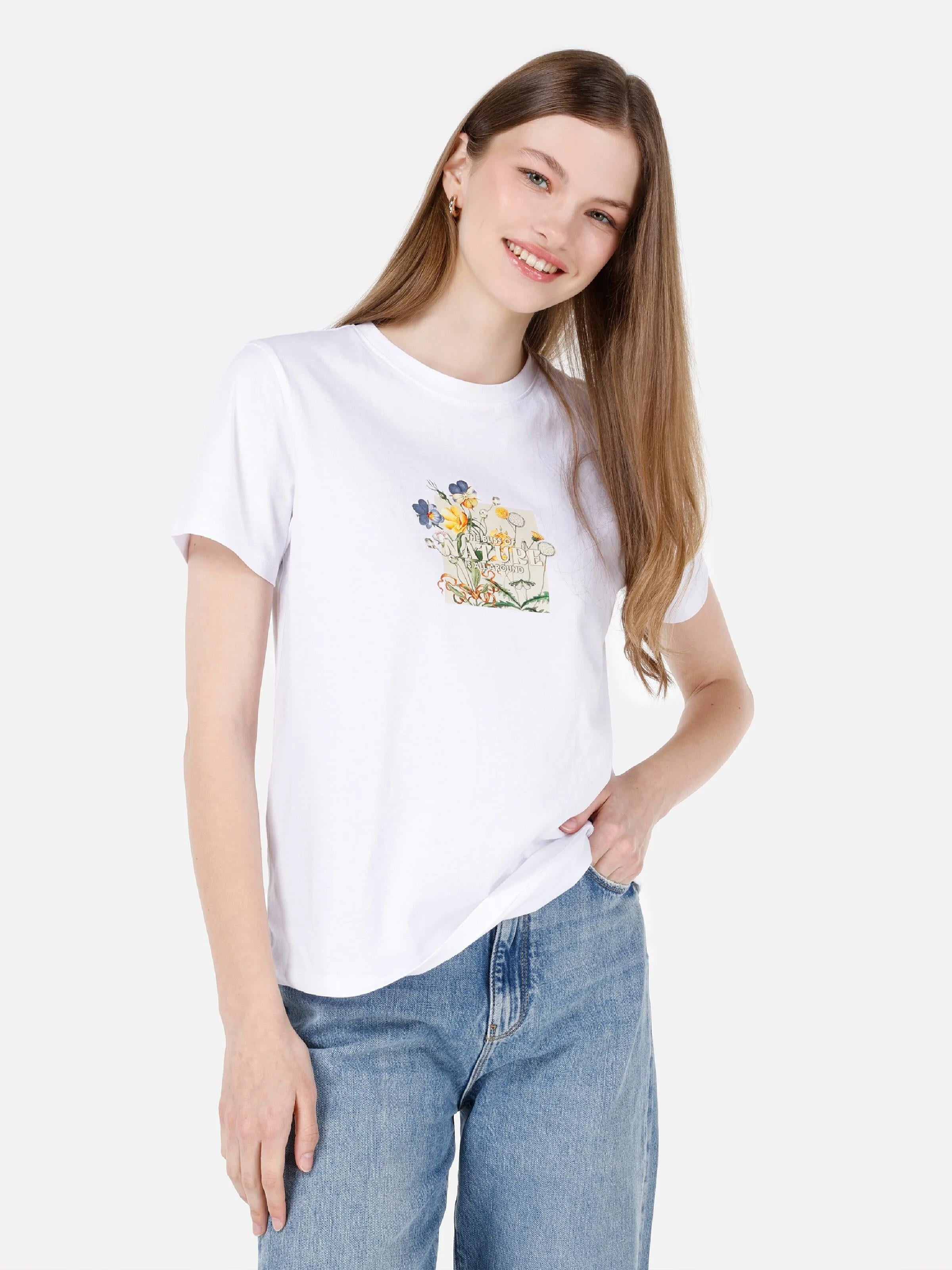 ÖRME KADIN KISA KOL T-SHIRT Regular Fit