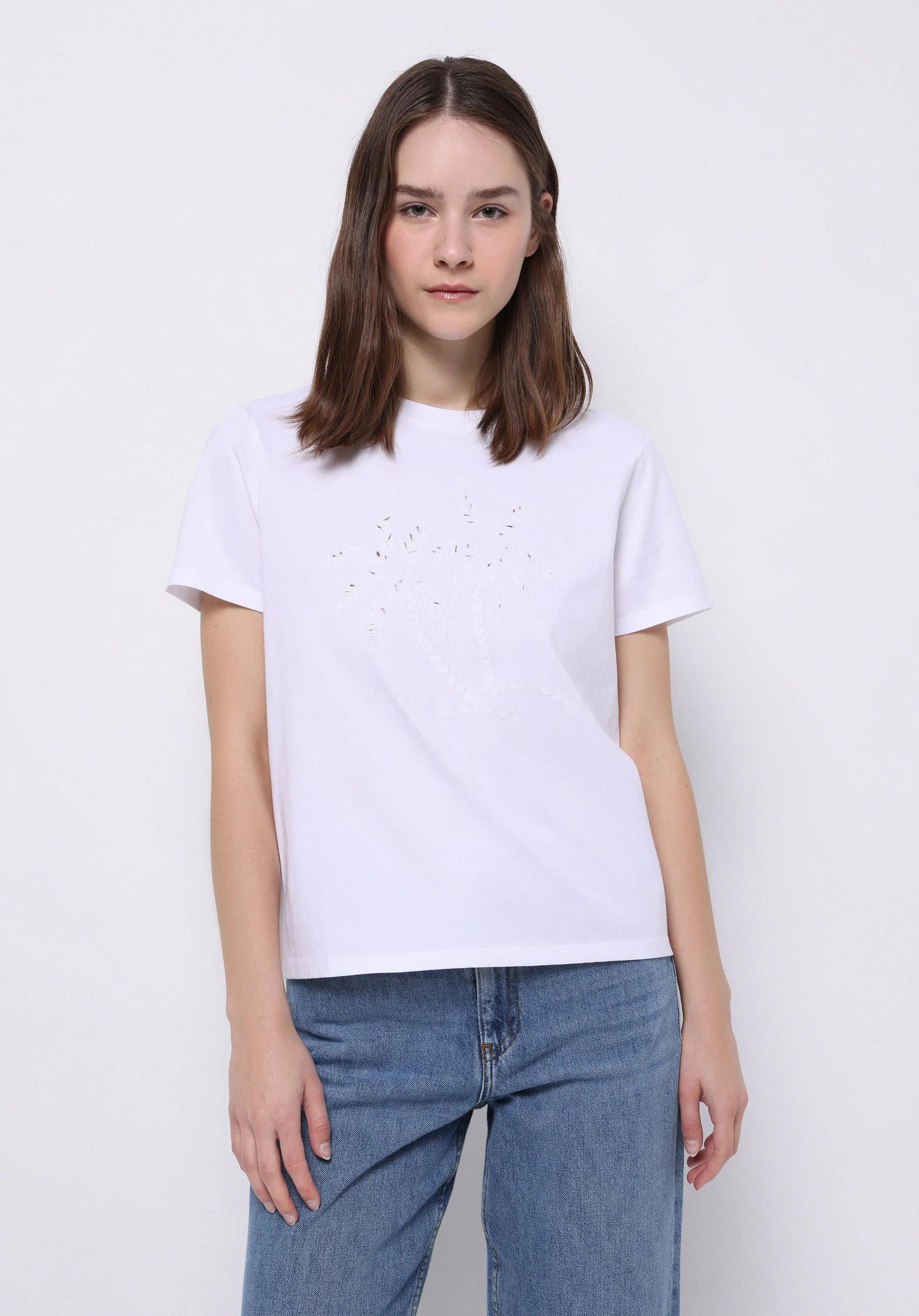 ÖRME KADIN KISA KOL T-SHIRT Regular Fit