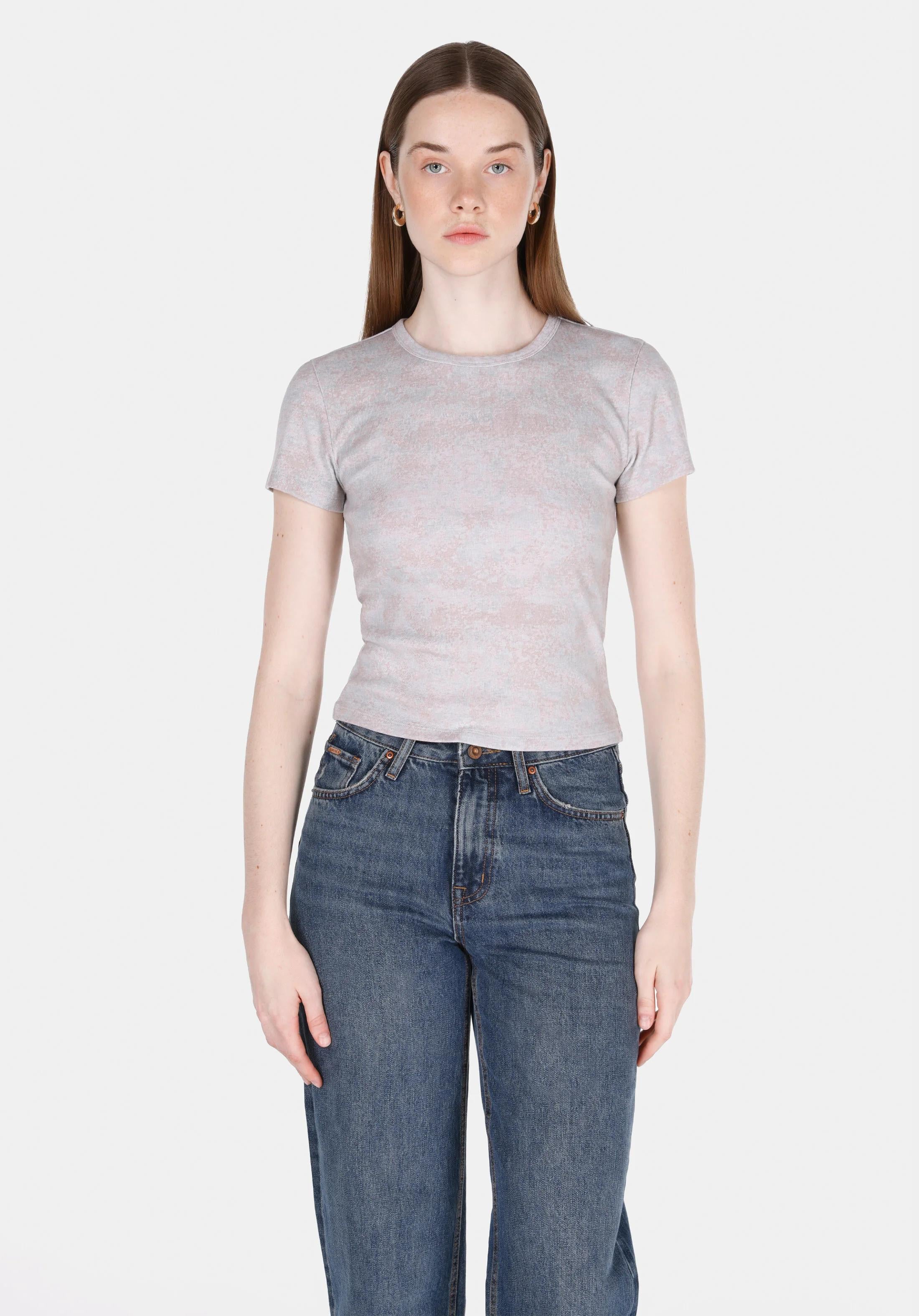 ÖRME KADIN KISA KOL T-SHIRT Slim Fit