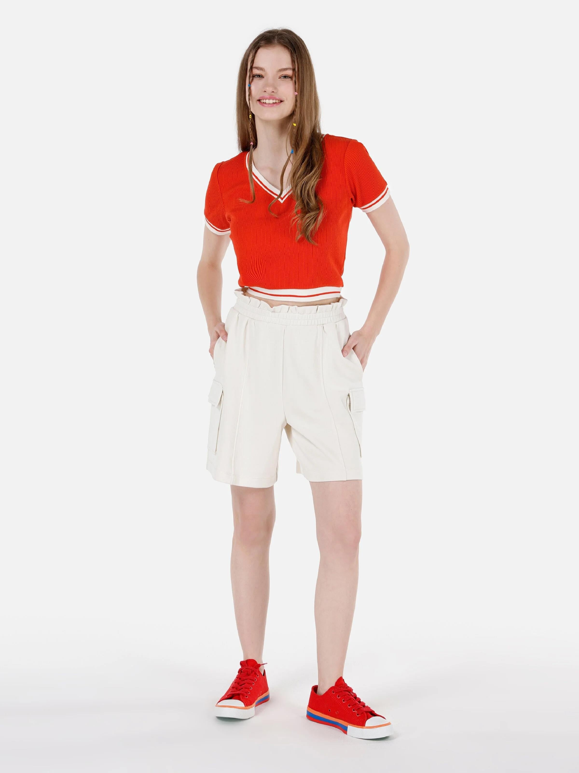 ÖRME KADIN ŞORT Regular Fit