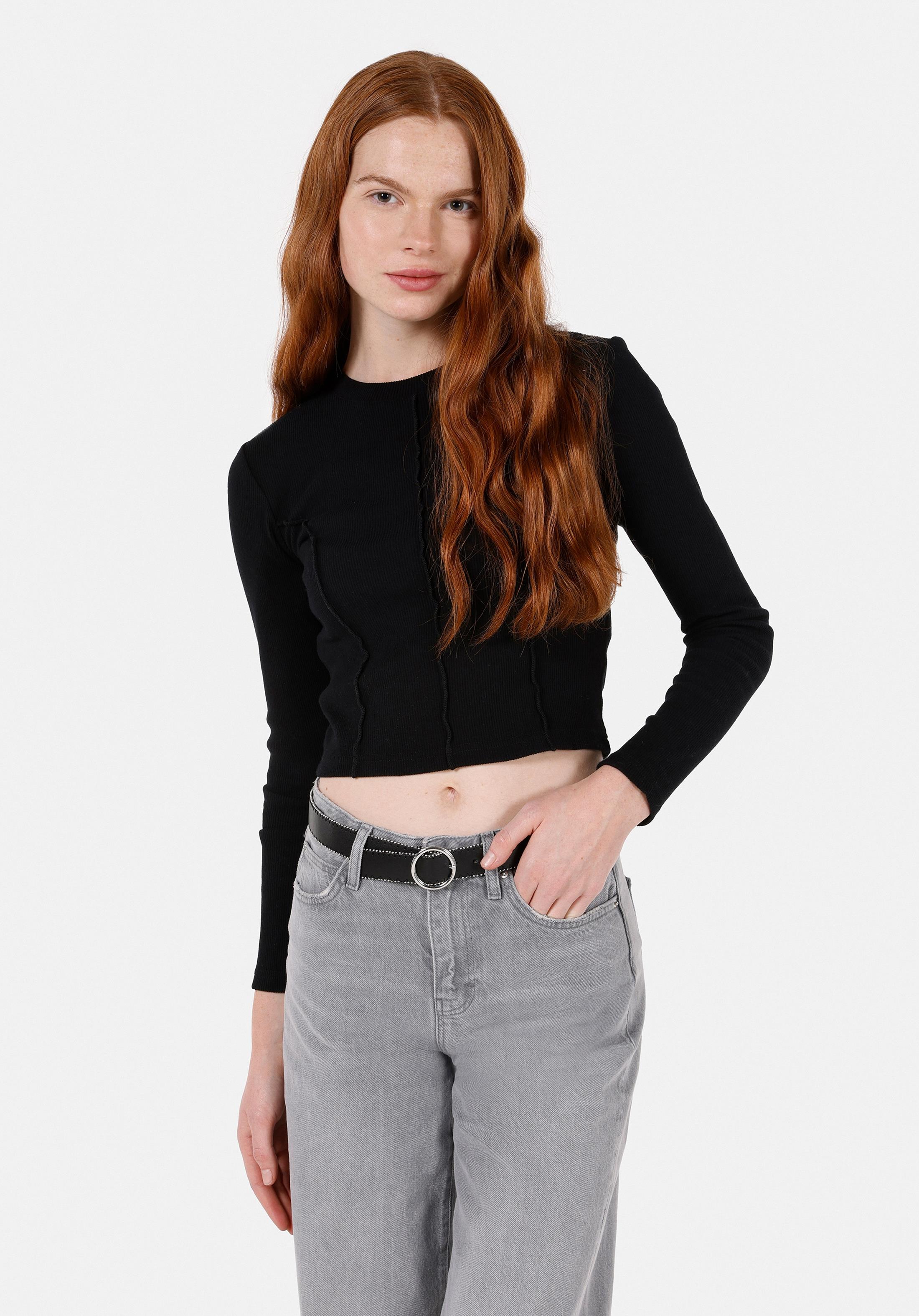 ÖRME KADIN UZUN KOL BLUZ Slim Fit