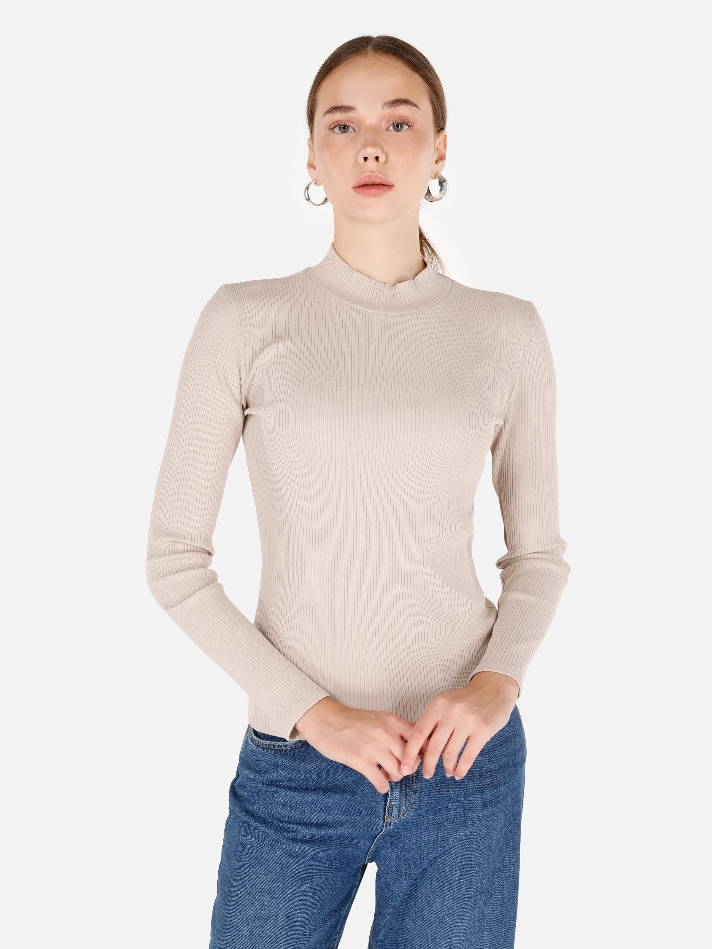 ÖRME KADIN UZUN KOL T-SHIRT Regular Fit