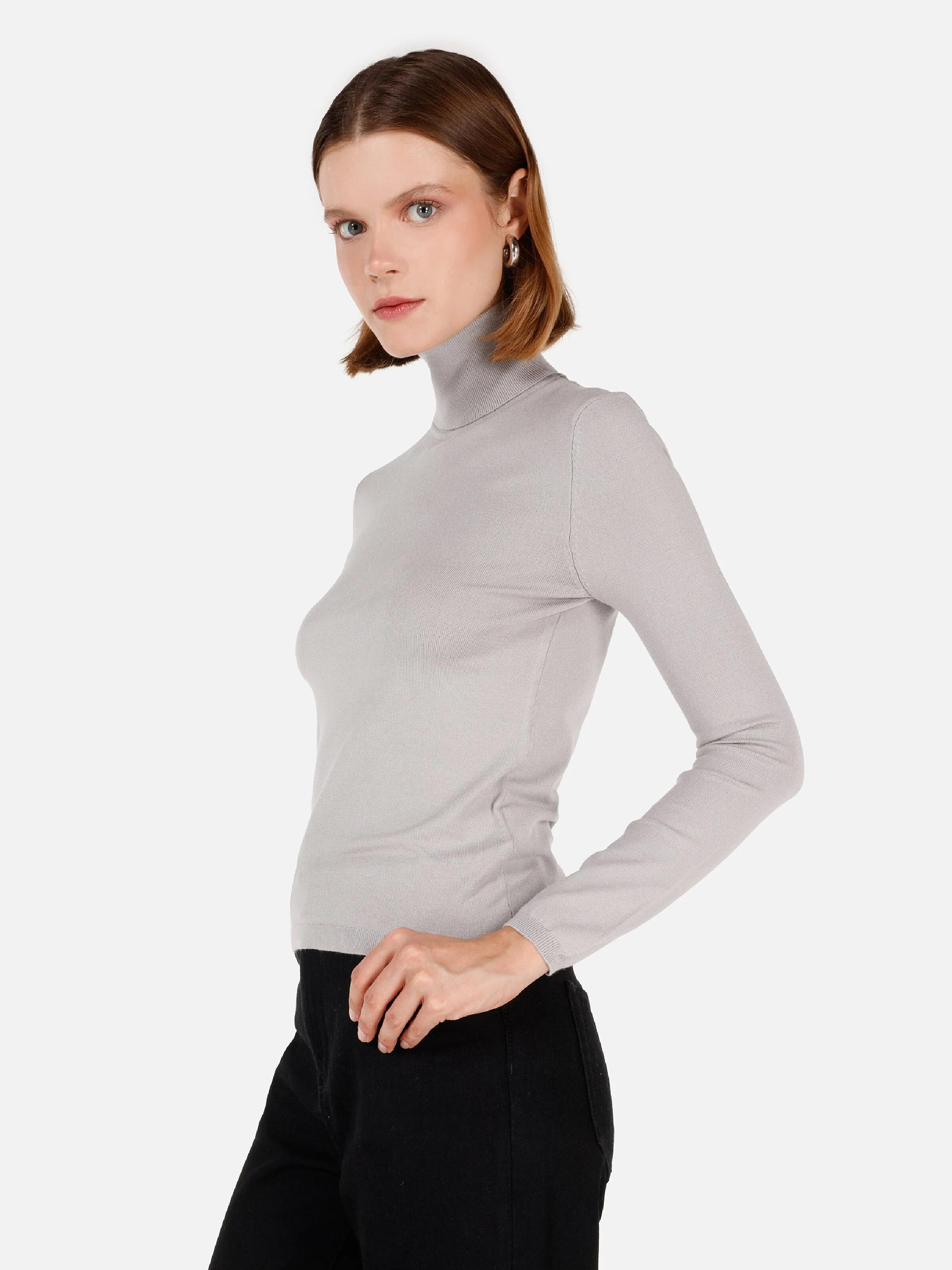 TRIKO KADIN KAZAK Slim Fit