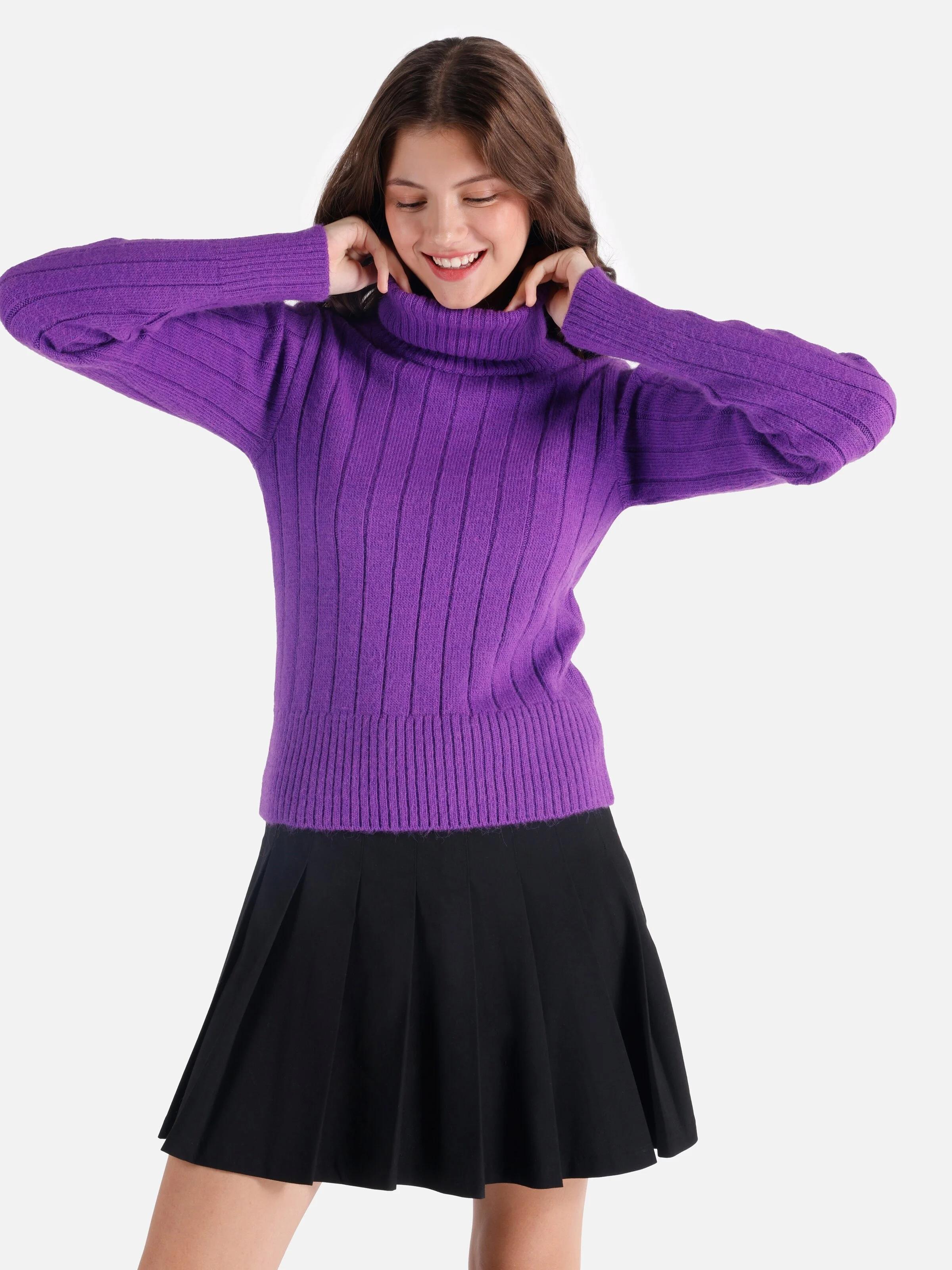 TRIKO KADIN KAZAK  Slim Fit