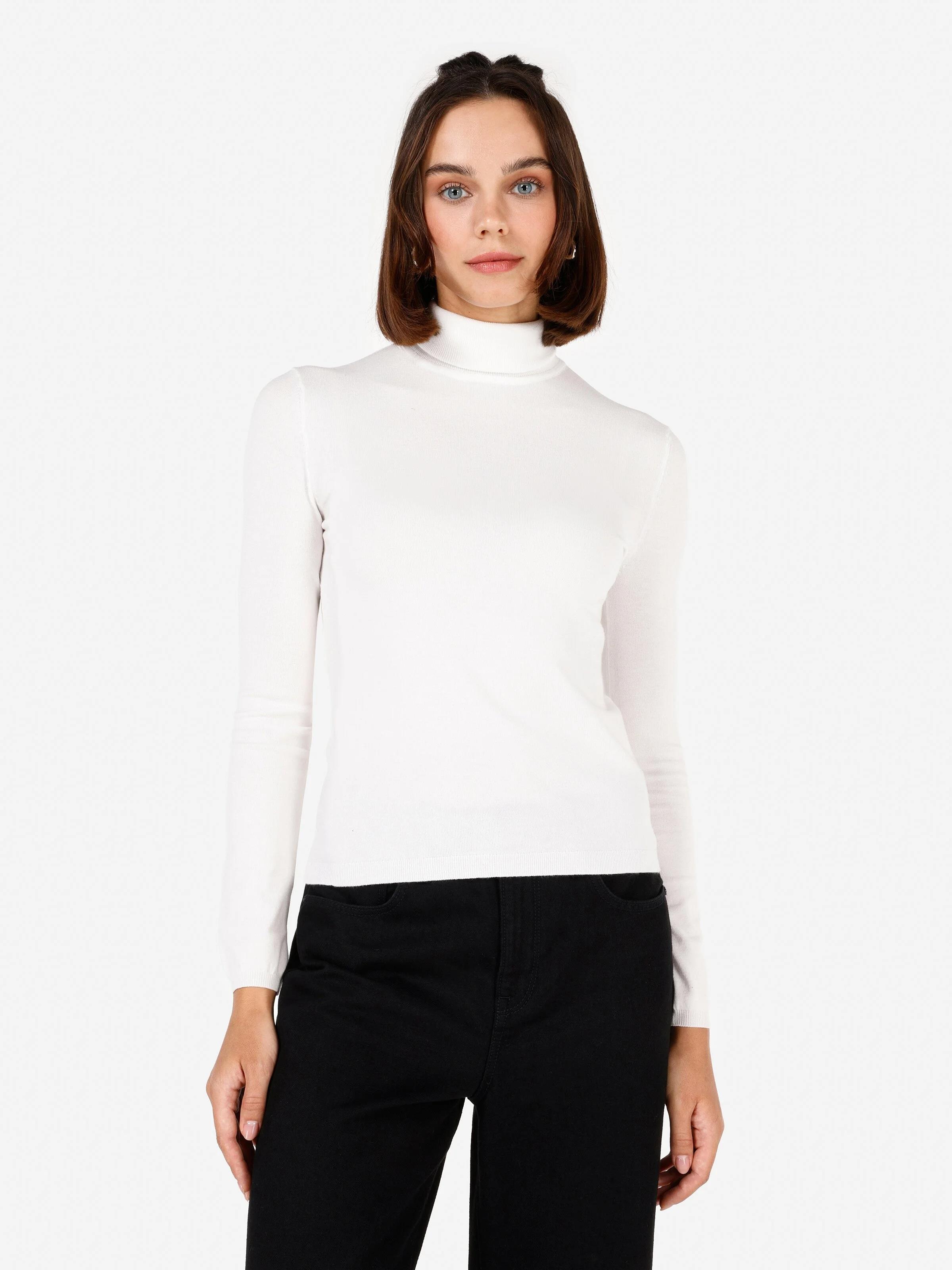 TRIKO KADIN KAZAK Slim Fit