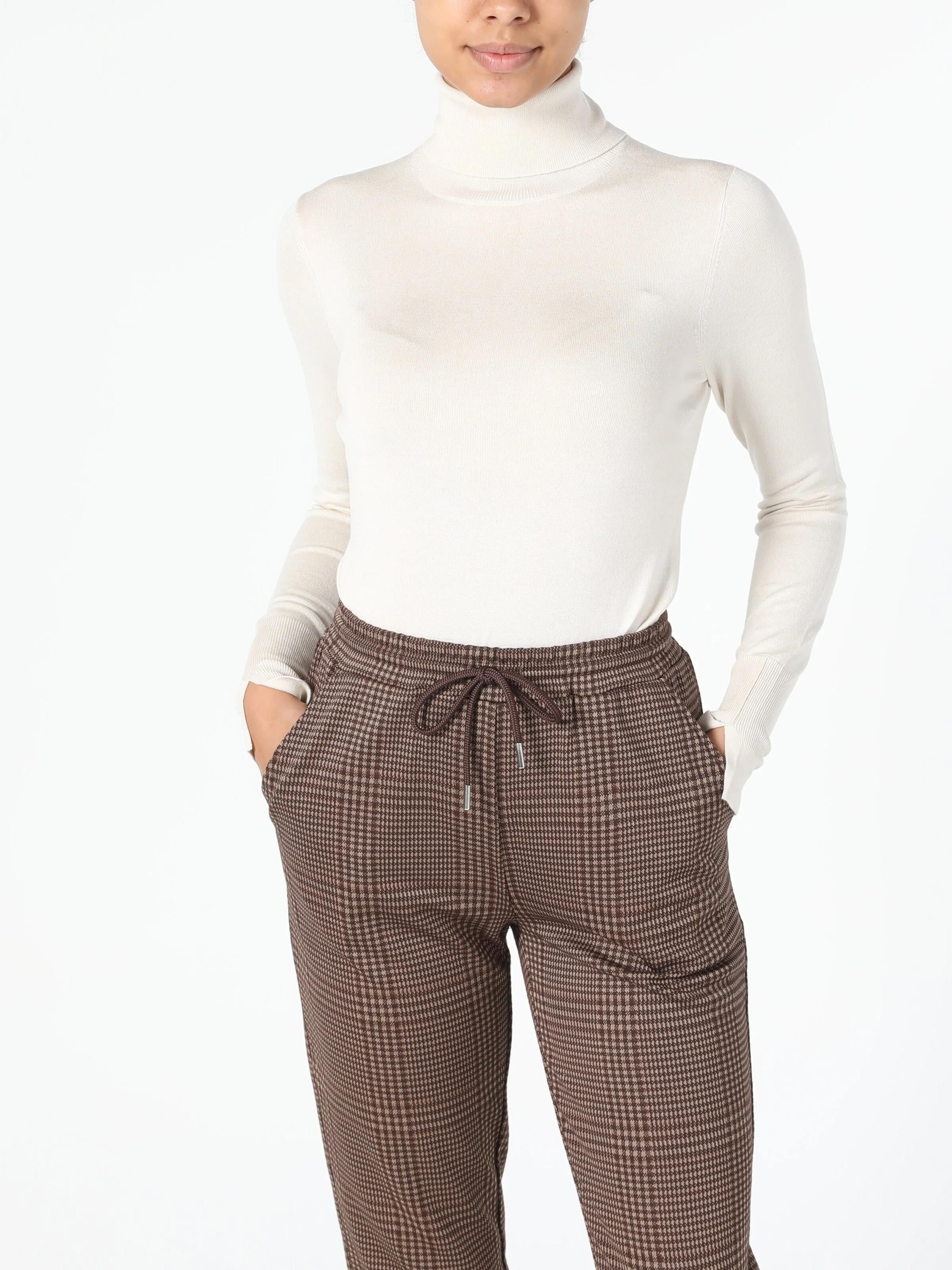 TRIKO KADIN KAZAK Slim Fit