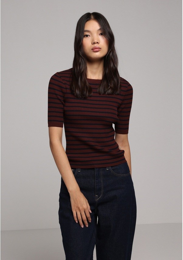 TRIKO KADIN KISA KOL KAZAK Slim Fit