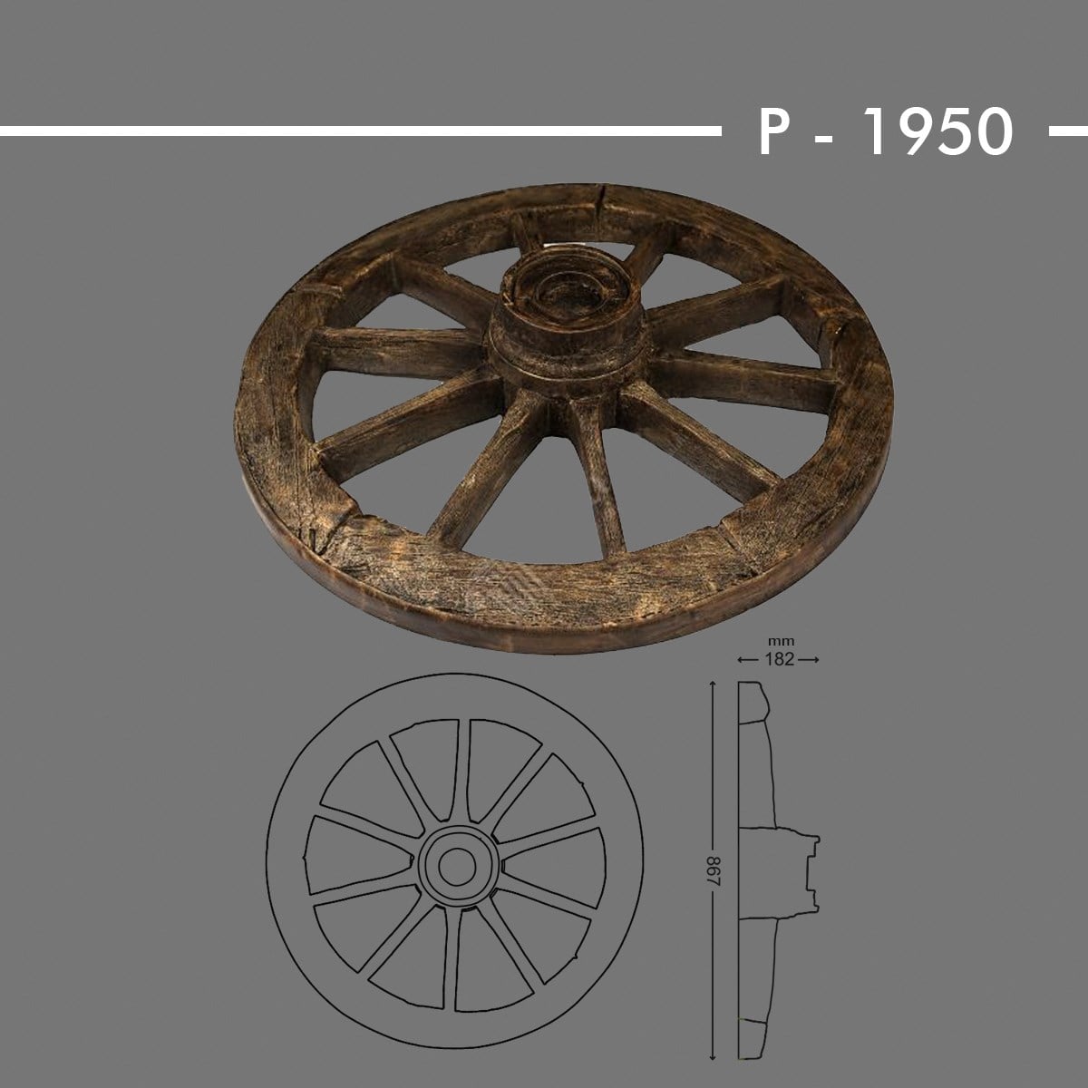 AHŞAP TEKERLEK P-1950