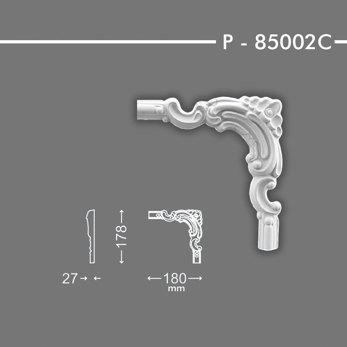 DESENLİ ÇITA KÖŞESİ P-85002C